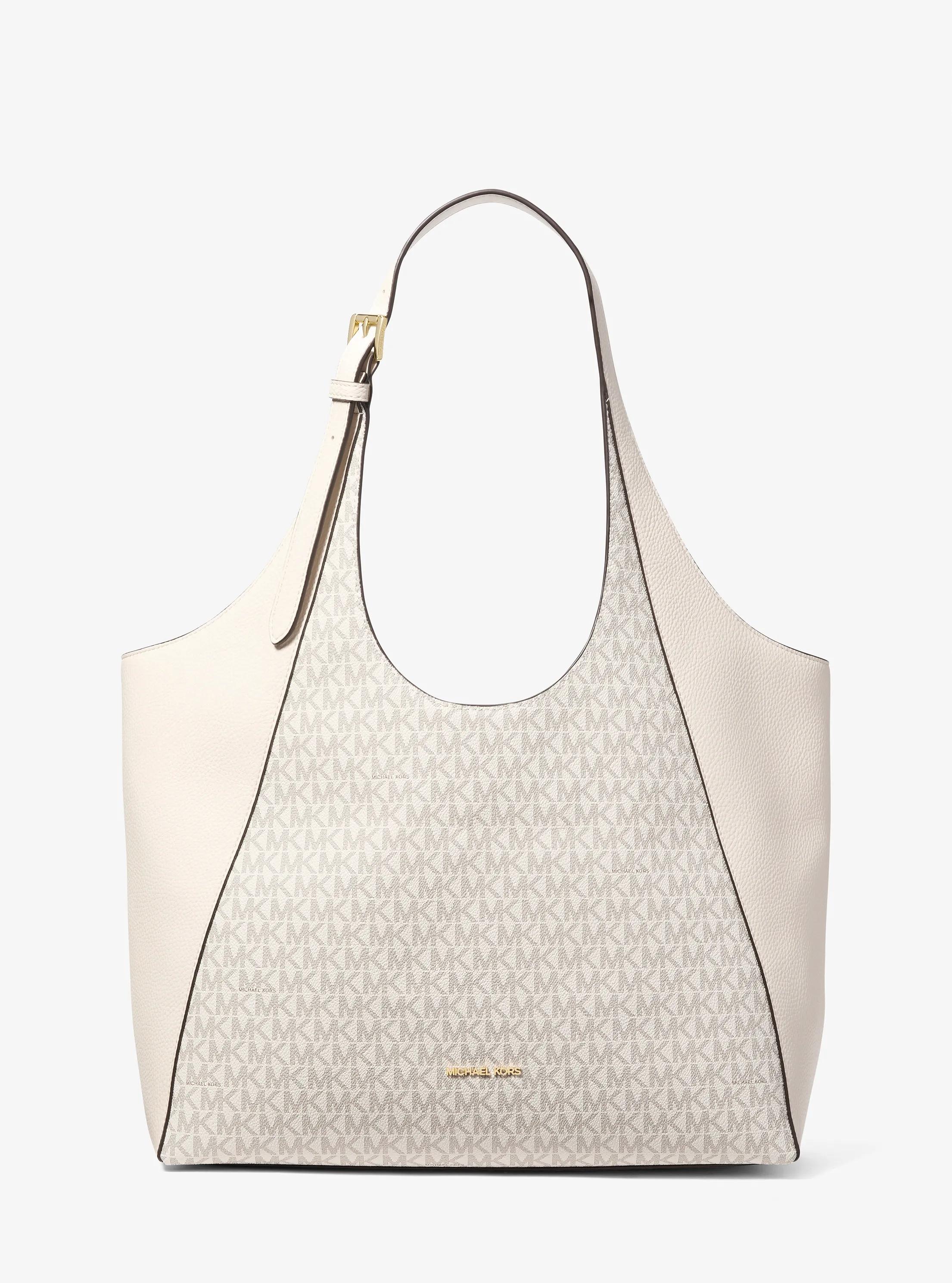 Grand sac fourre-tout Bernie &agrave; logo Signature in CR&Egrave;ME MULTI L&Eacute;GER | Michael Kors