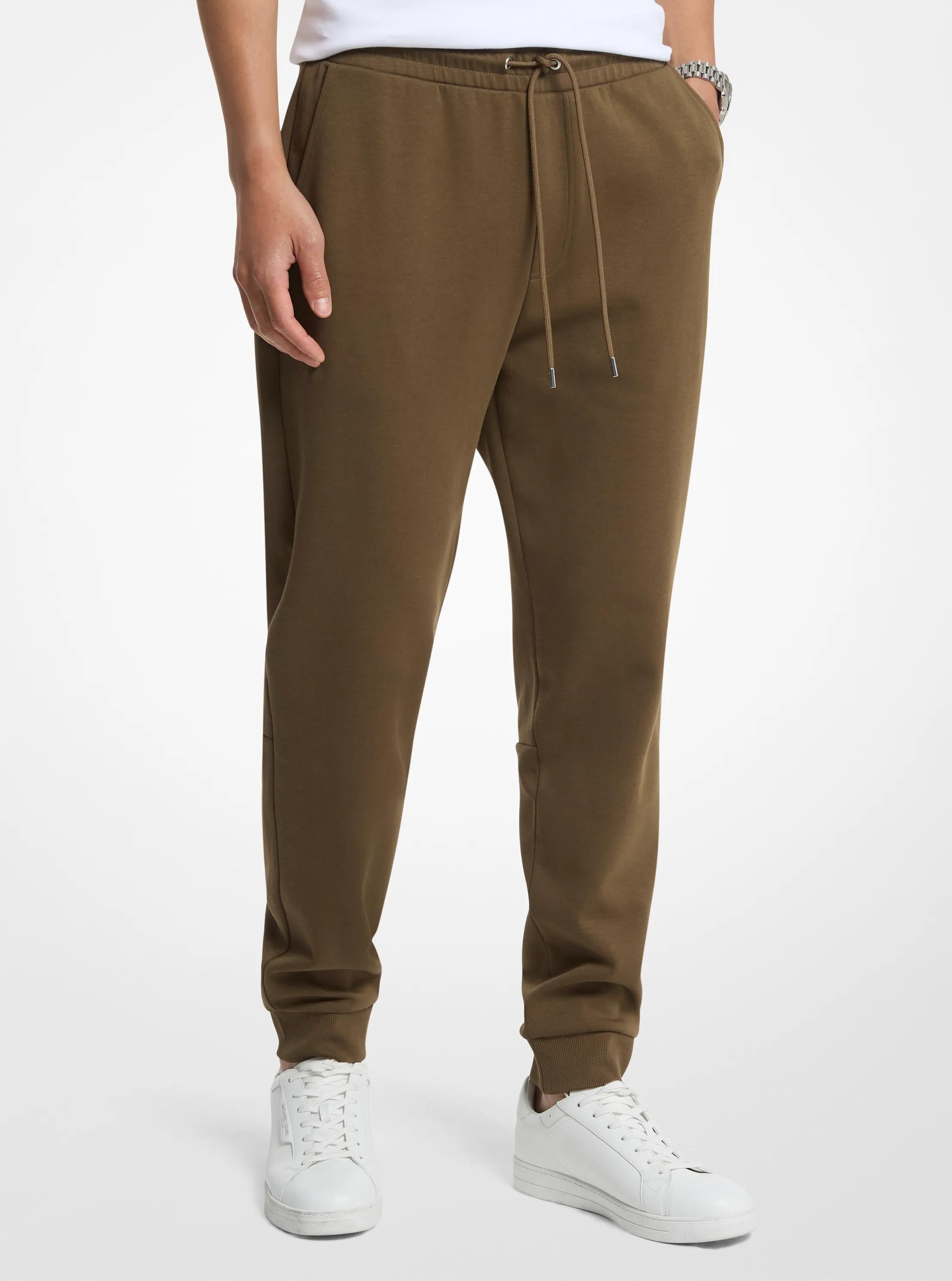 Logo Trim Cotton Blend Joggers in DUFFLE | Michael Kors