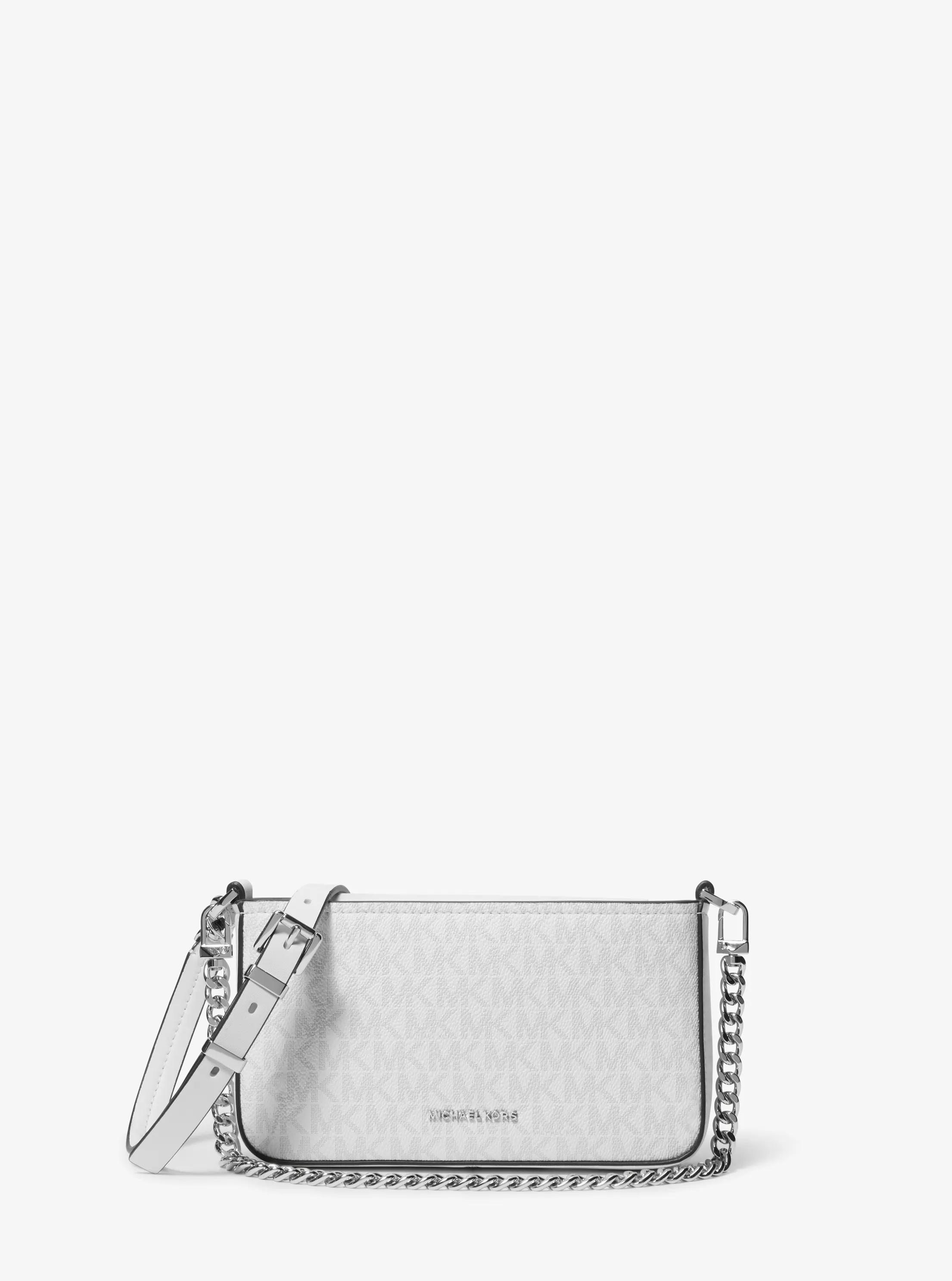 Bryant Small Signature Logo Convertible Pochette in OPT/ALLUM | Michael Kors