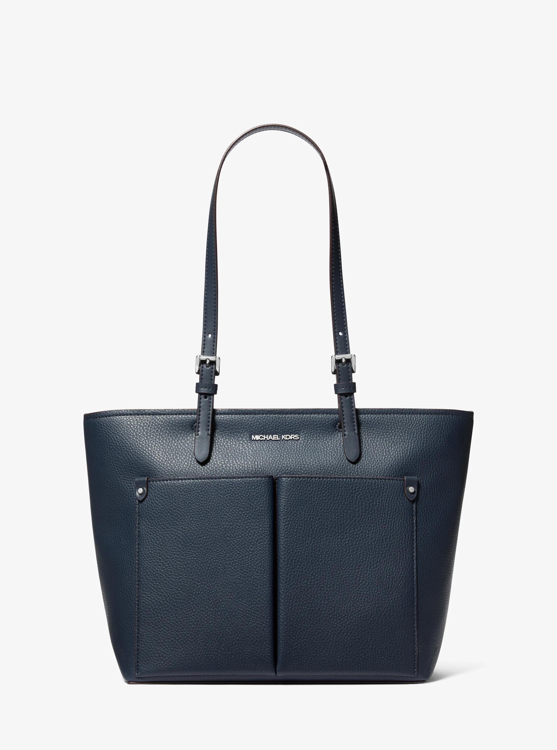 Bolso tote Jet Set mediano con bolsillo in AZUL MARINO | Michael Kors