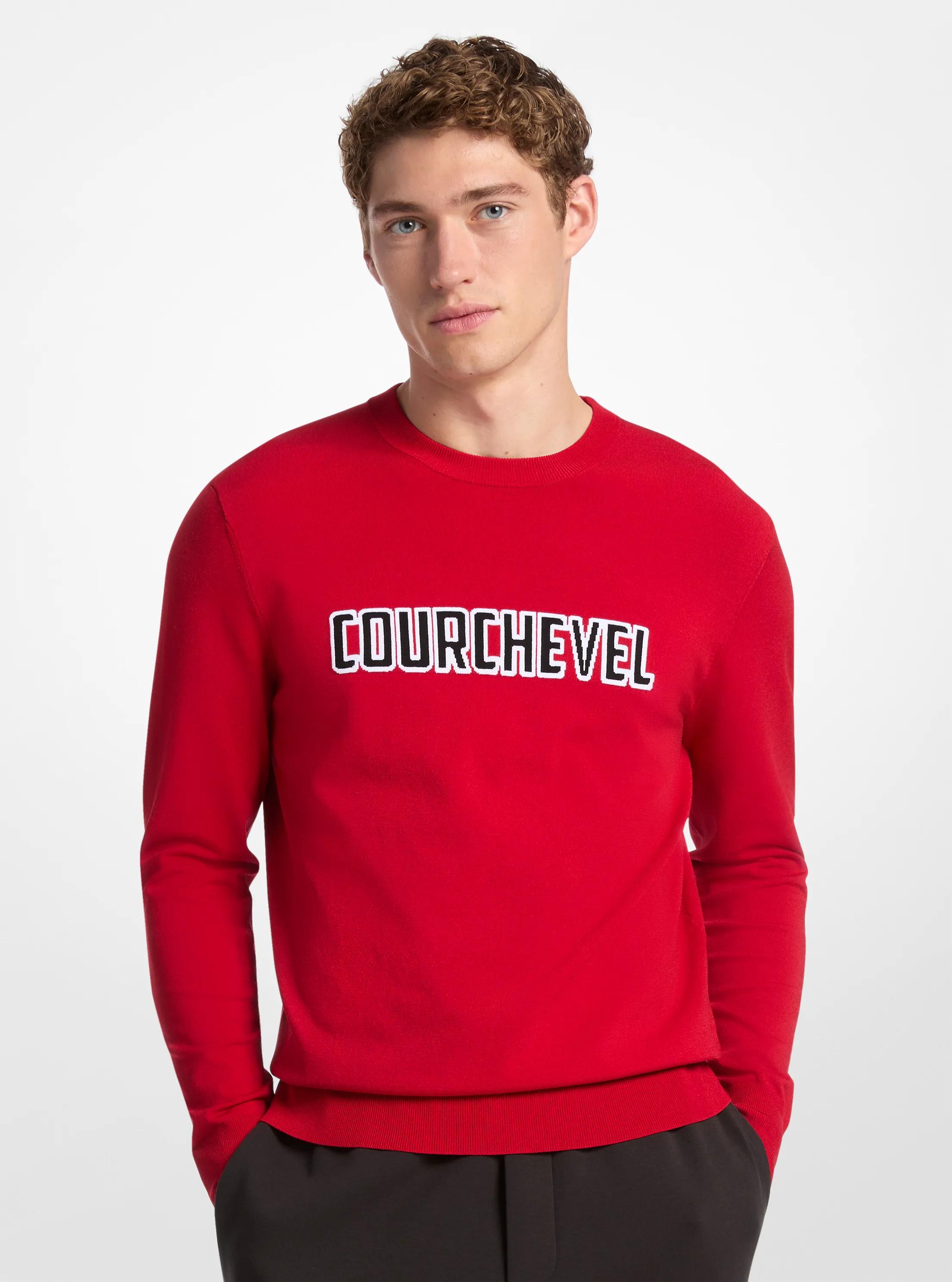 Chandail &agrave; dessin intarsia Courchevel in CRAMOISI | Michael Kors