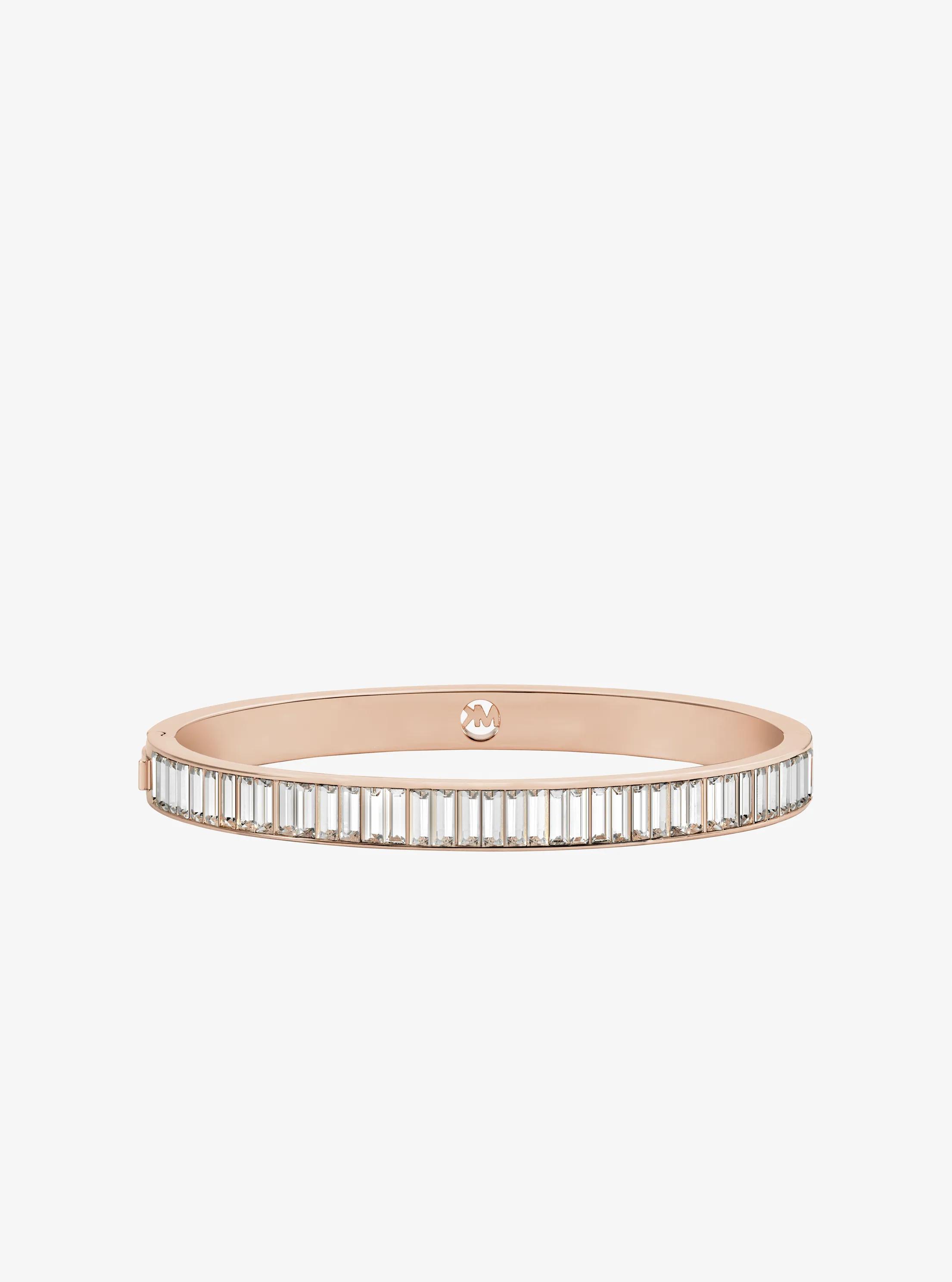 Cubic Zirconia Bangle in ROSE GOLD | Michael Kors