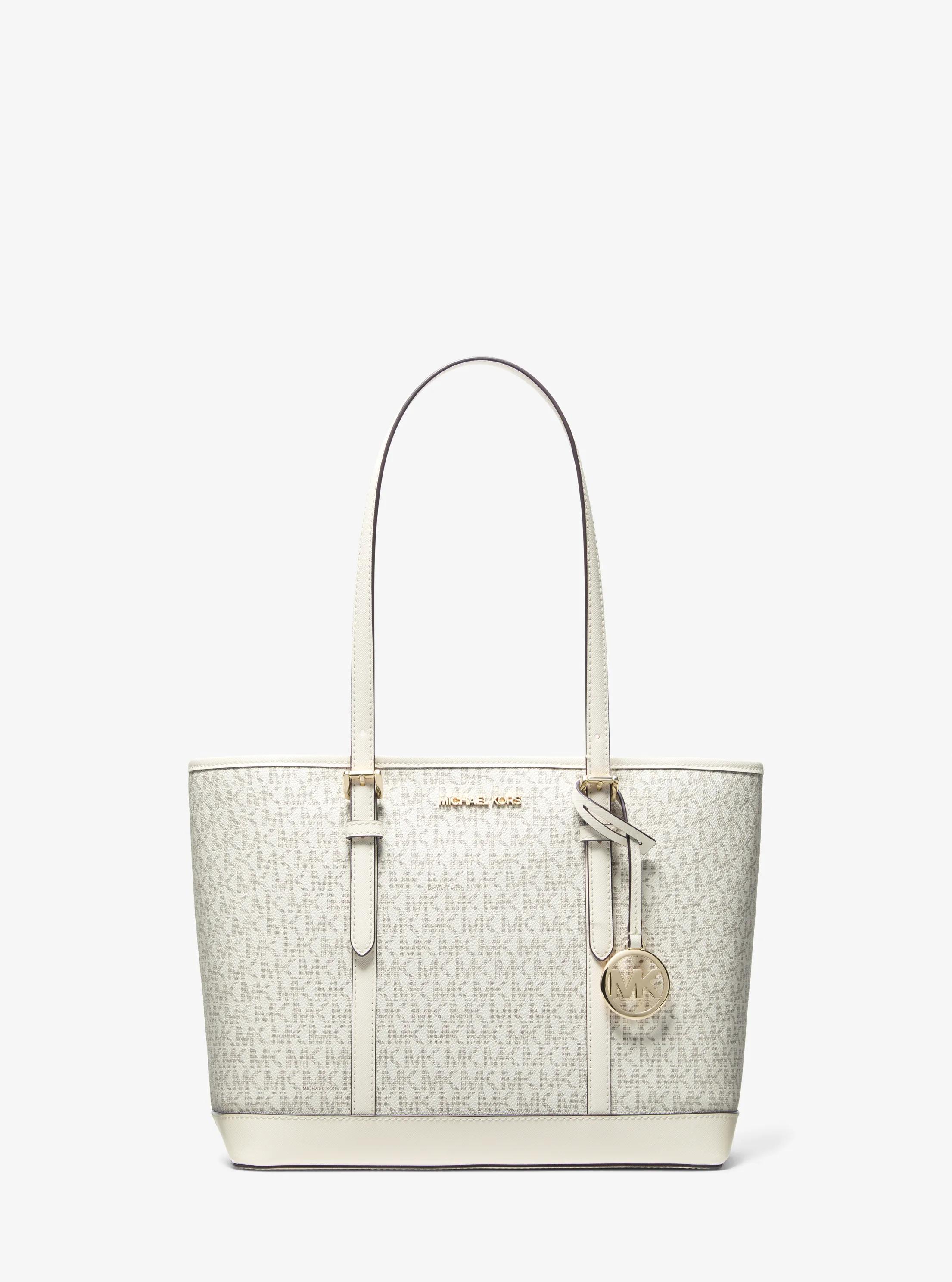 Jet Set Travel Small Logo Top-Zip Tote Bag