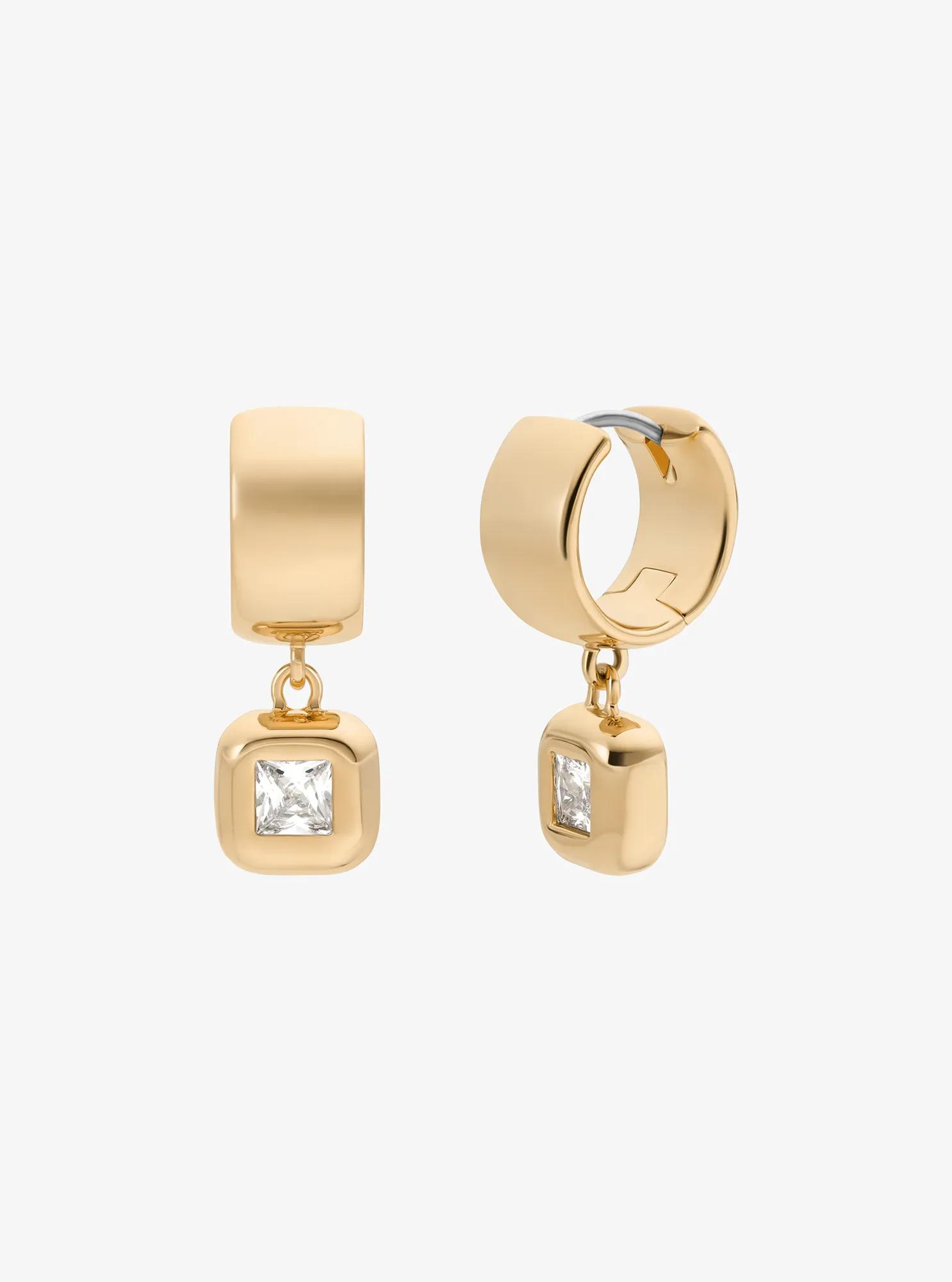 Cubic Zirconia Huggie Earrings 69$