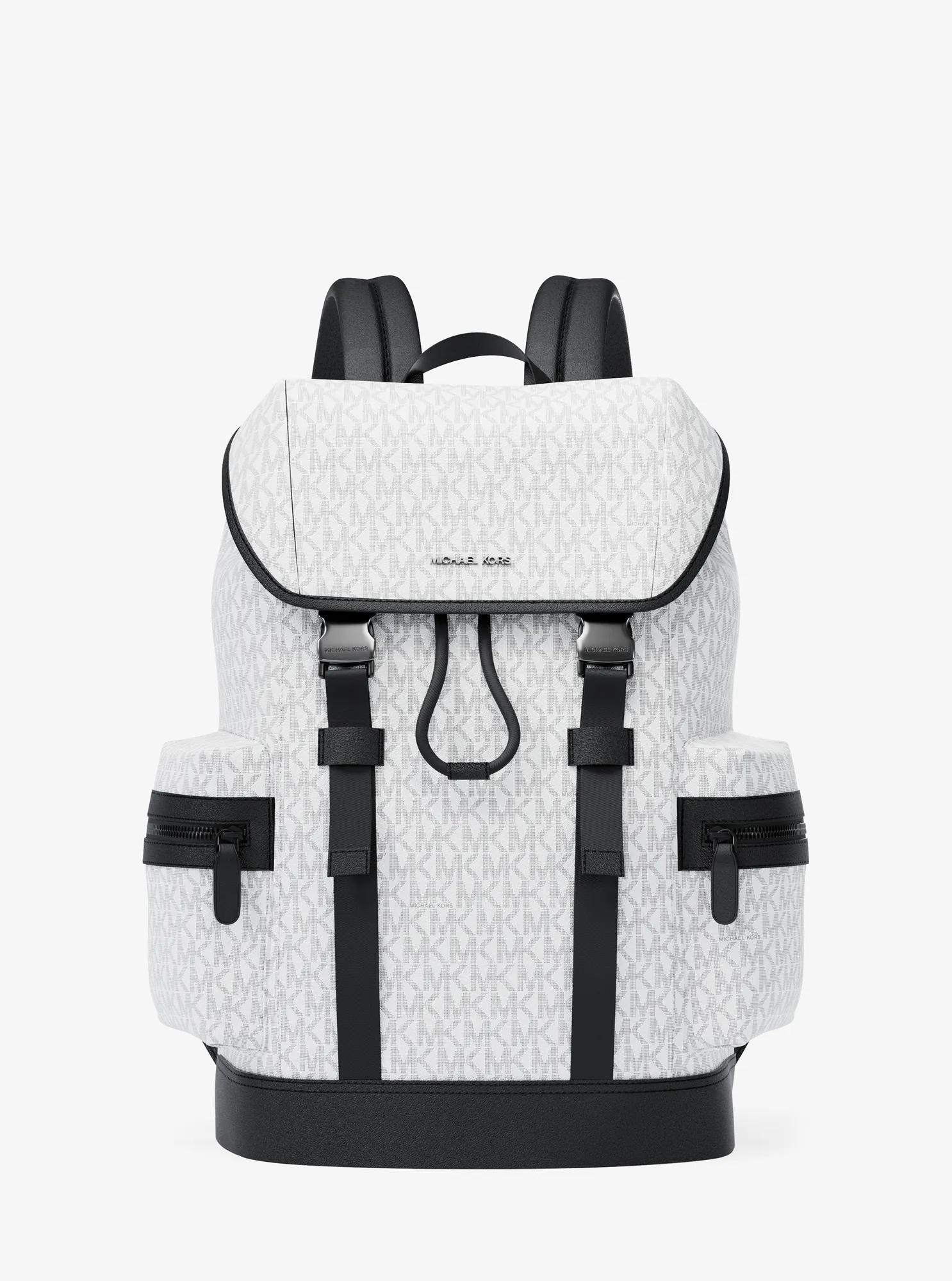 Sac &agrave; dos Cooper &agrave; logo Signature in BLANC &Eacute;CLATANT | Michael Kors