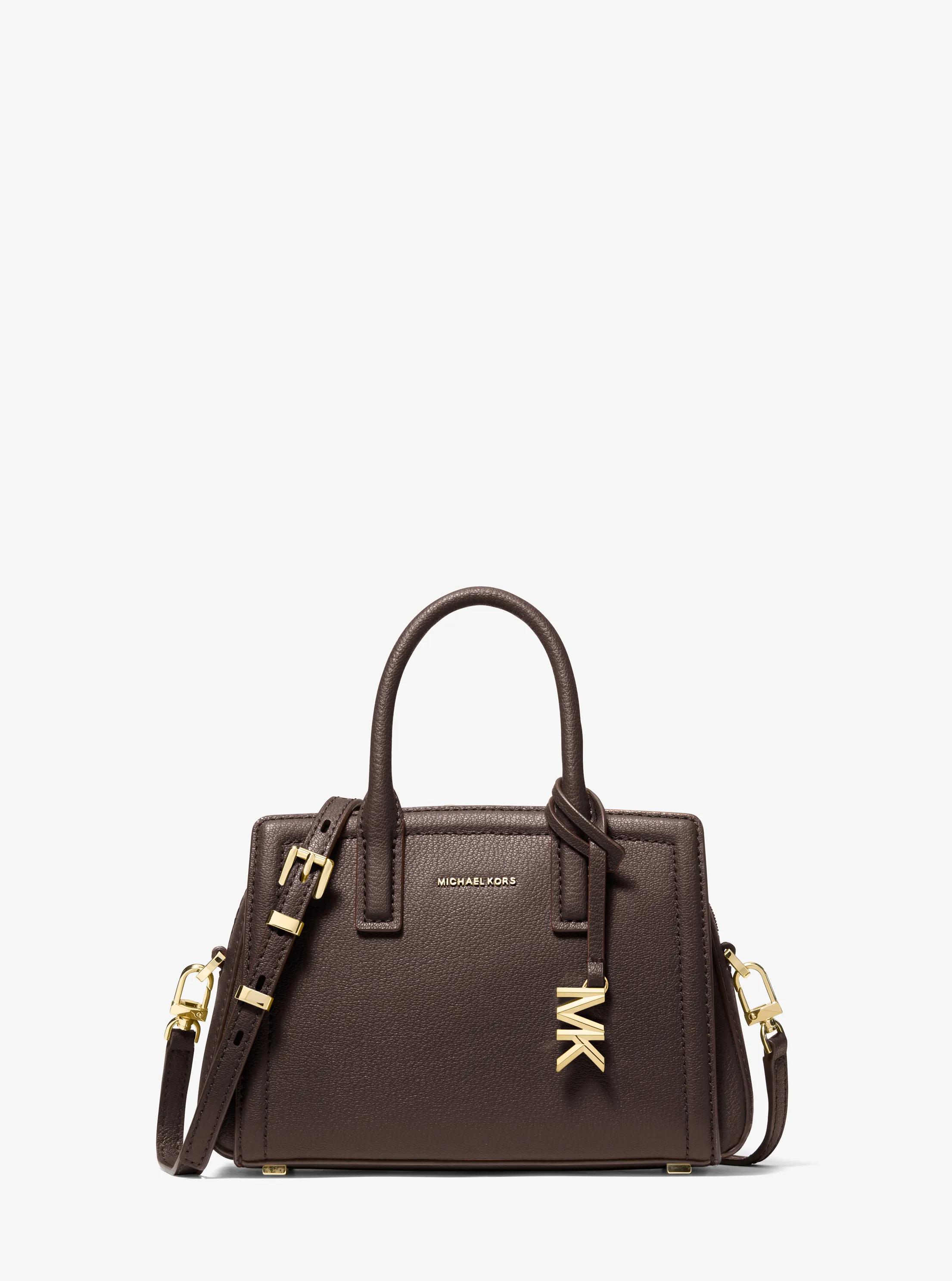 Laila Extra-Small Leather Crossbody Bag in CHOCOLATE | Michael Kors