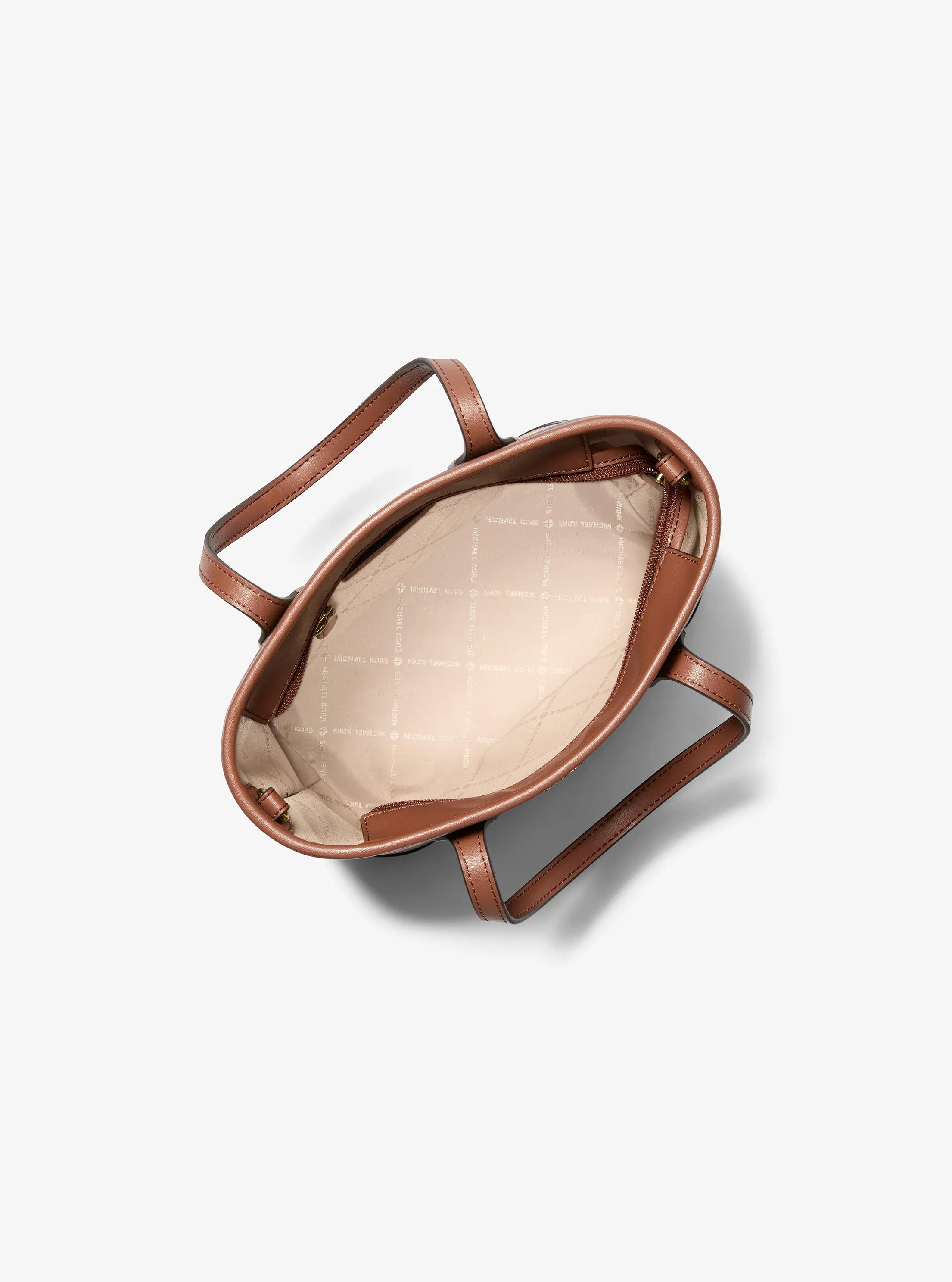 Eva Extra-Small Printed Signature Logo Convertible Tote Bag