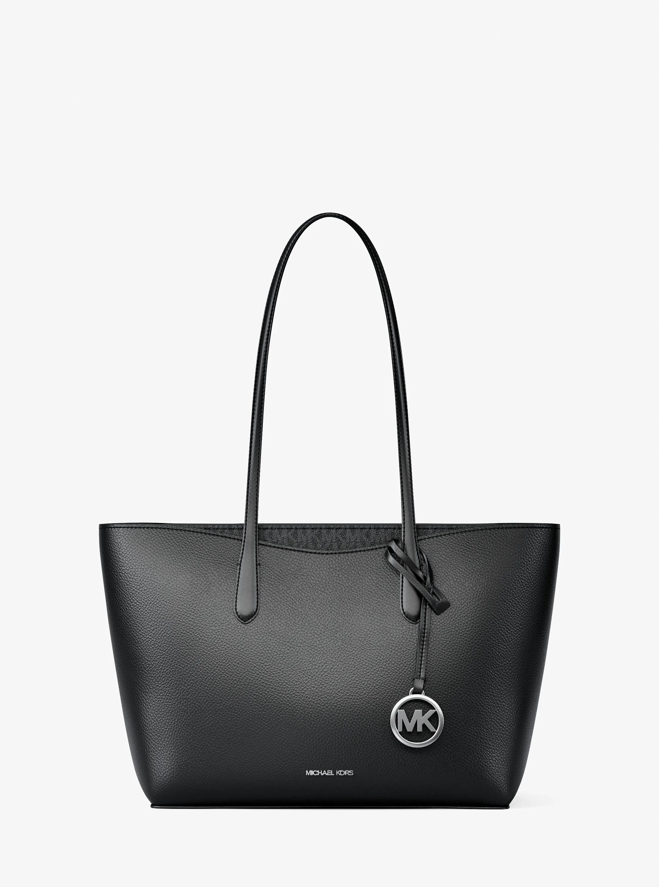 Grand sac fourre-tout Arden en cuir grain&eacute; in NOIR | Michael Kors