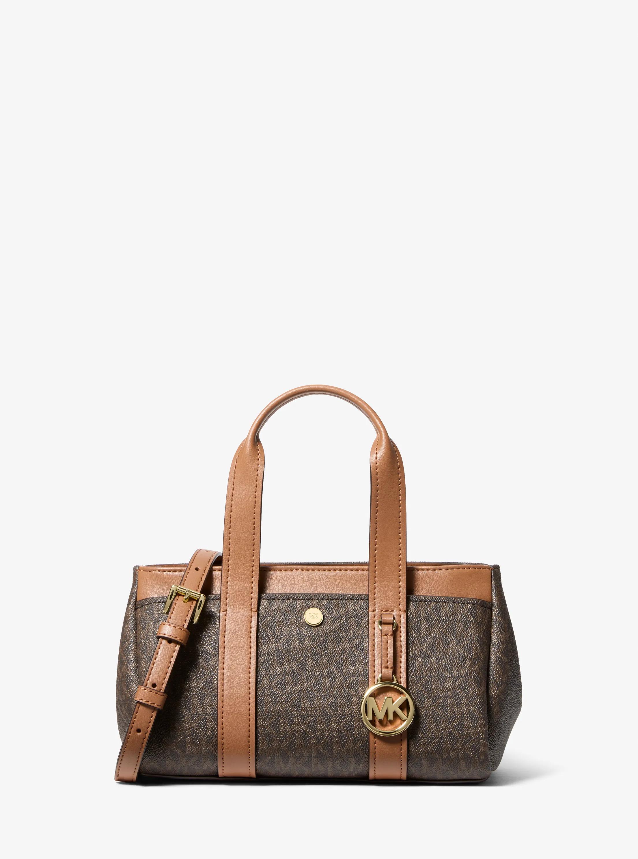 Foster Extra-Small Signature Logo Satchel in BRN/ACORN | Michael Kors