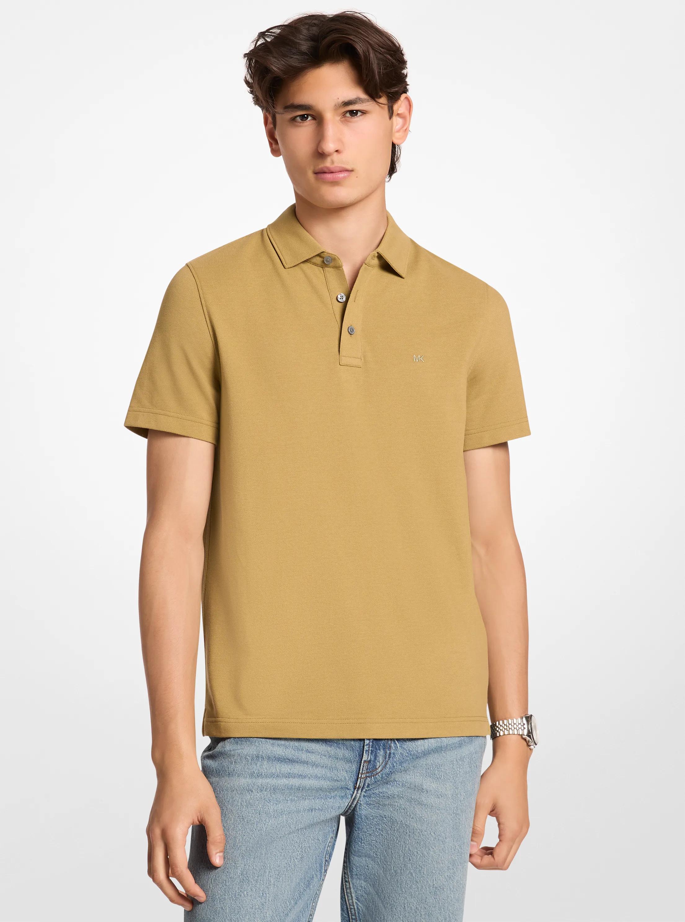 Pima Cotton Piqu&eacute; Polo Shirt in OREGANO | Michael Kors