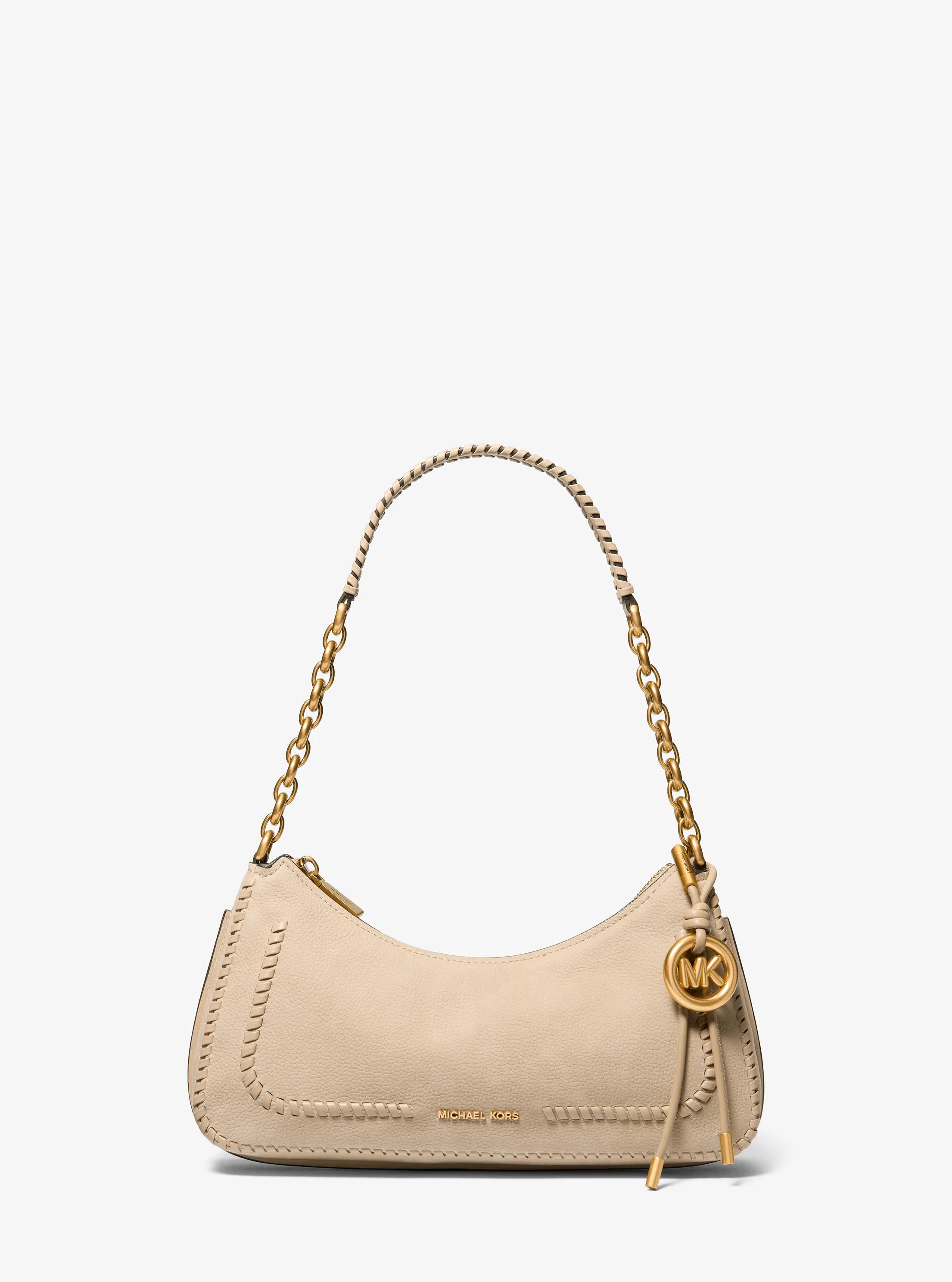 Michael Michael Kors Mk Pochette Nolita Medium Aus Gekrispeltem Leder Mit Kette - Natur - Michael Kors