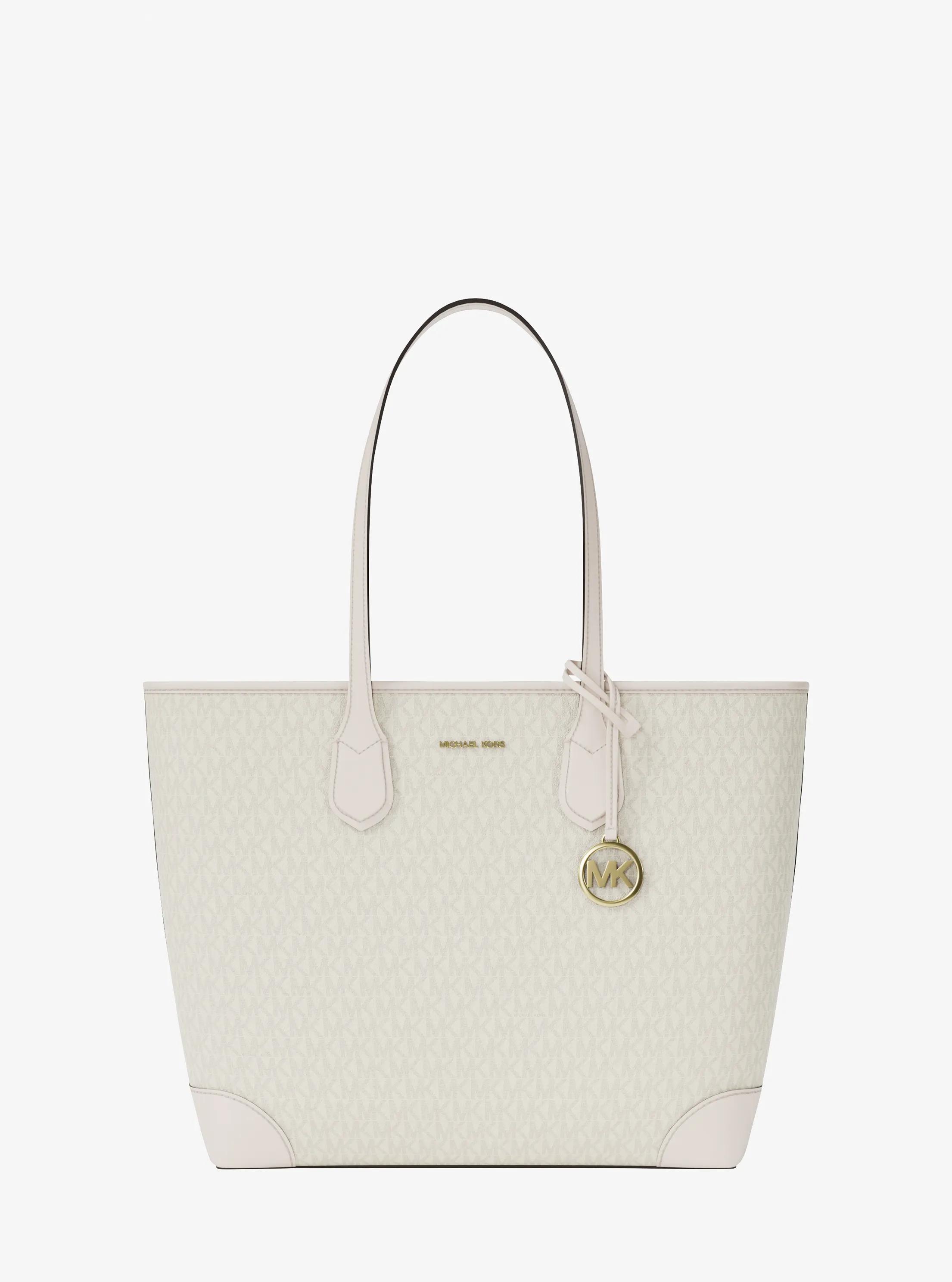 Grand sac fourre-tout Eva &agrave; logo Signature in CR&Egrave;ME MULTI L&Eacute;GER | Michael Kors