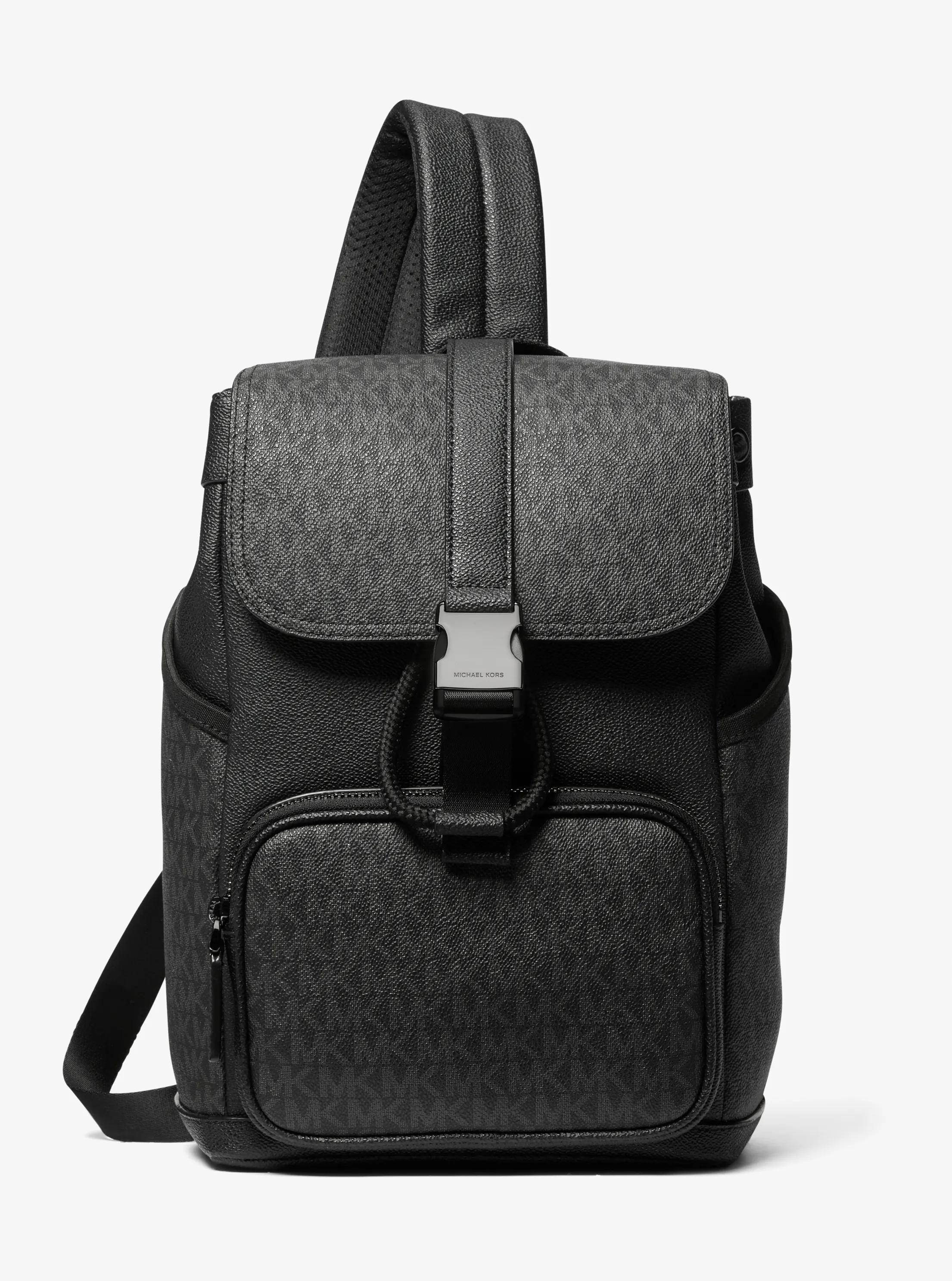Cooper Logo Sling Pack in BLACK | Michael Kors