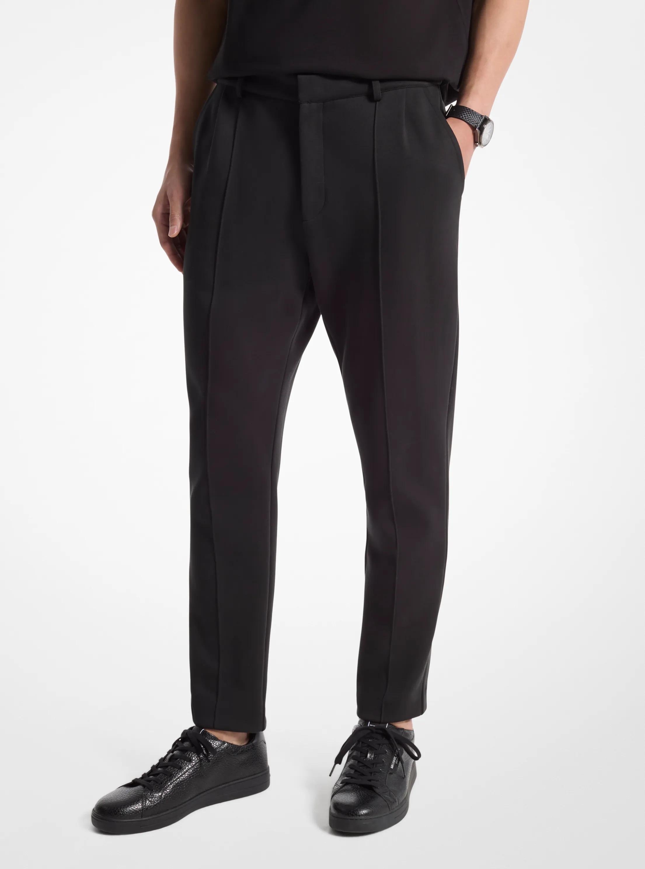 Cotton Blend Pants in BLACK | Michael Kors
