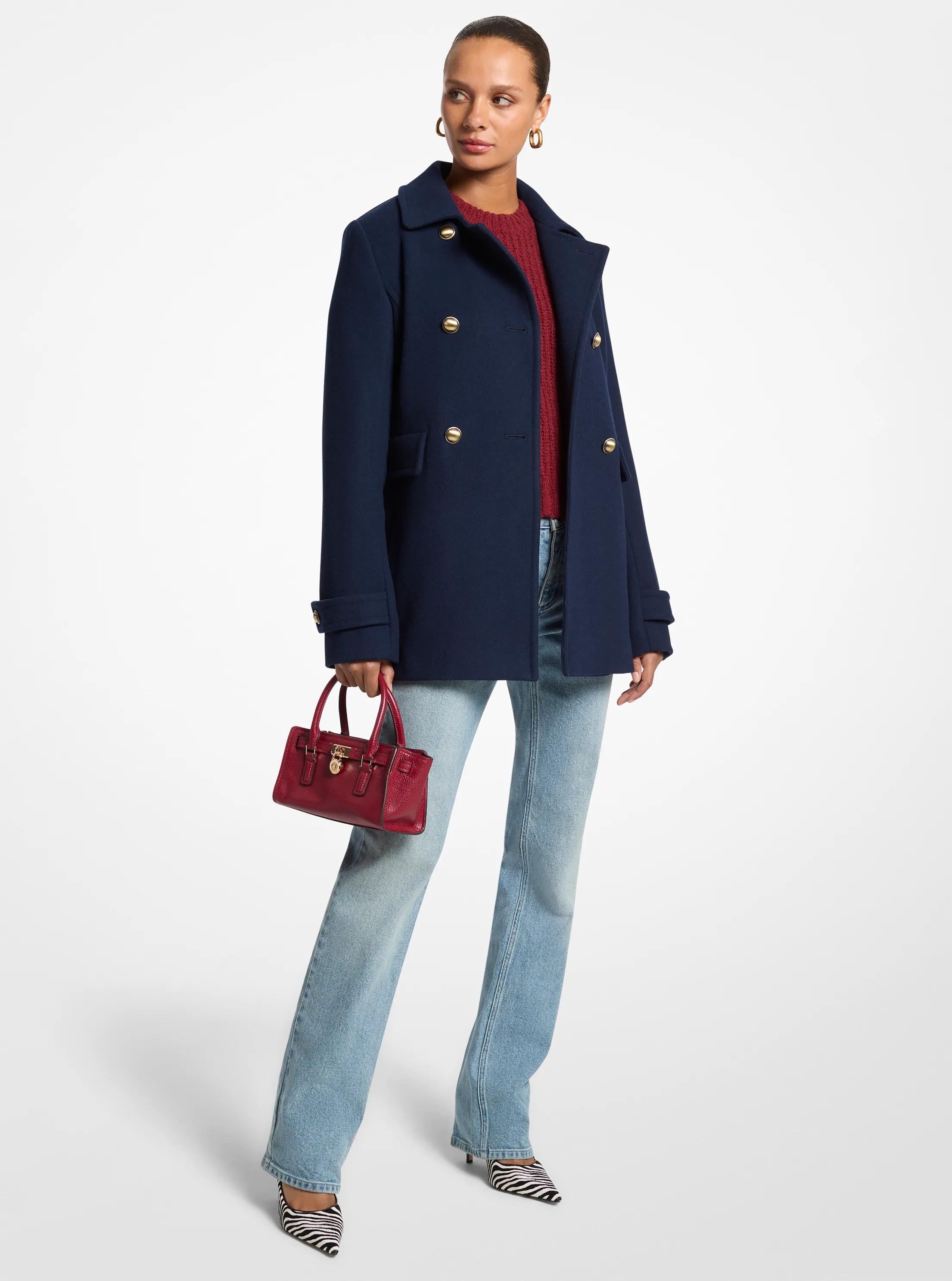 Wool Blend Coat in MIDNIGHTBLUE | Michael Kors