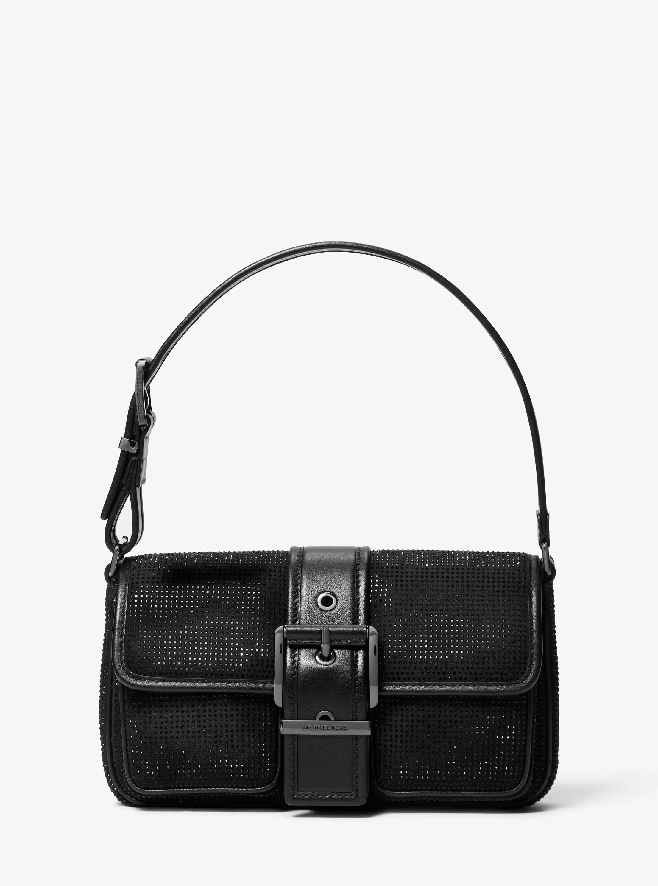 Colby Medium Embellished Suede Shoulder Bag