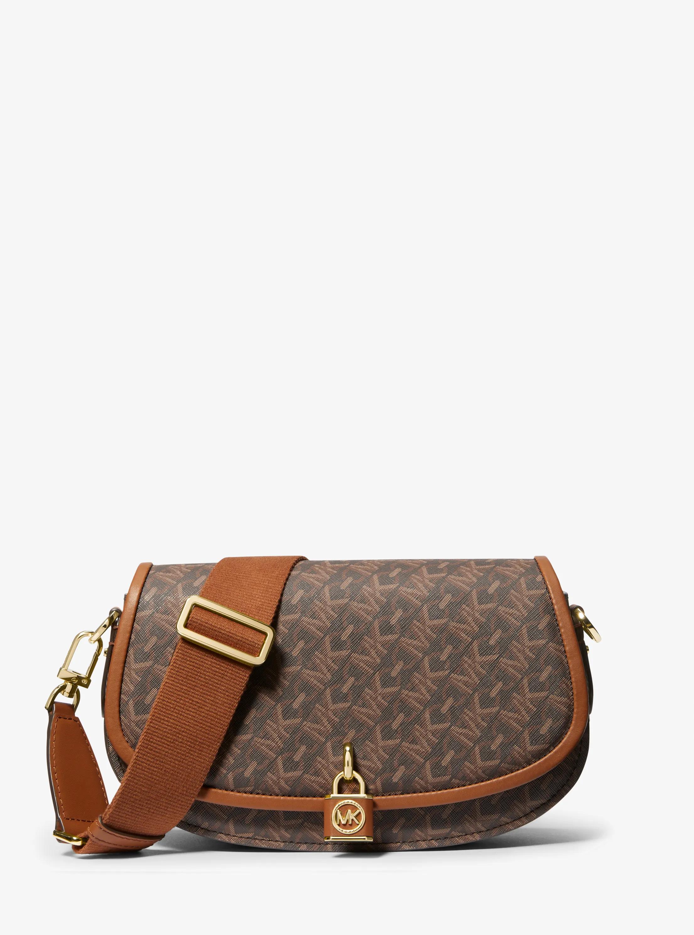 Mila Medium Empire Signature Logo Messenger Bag