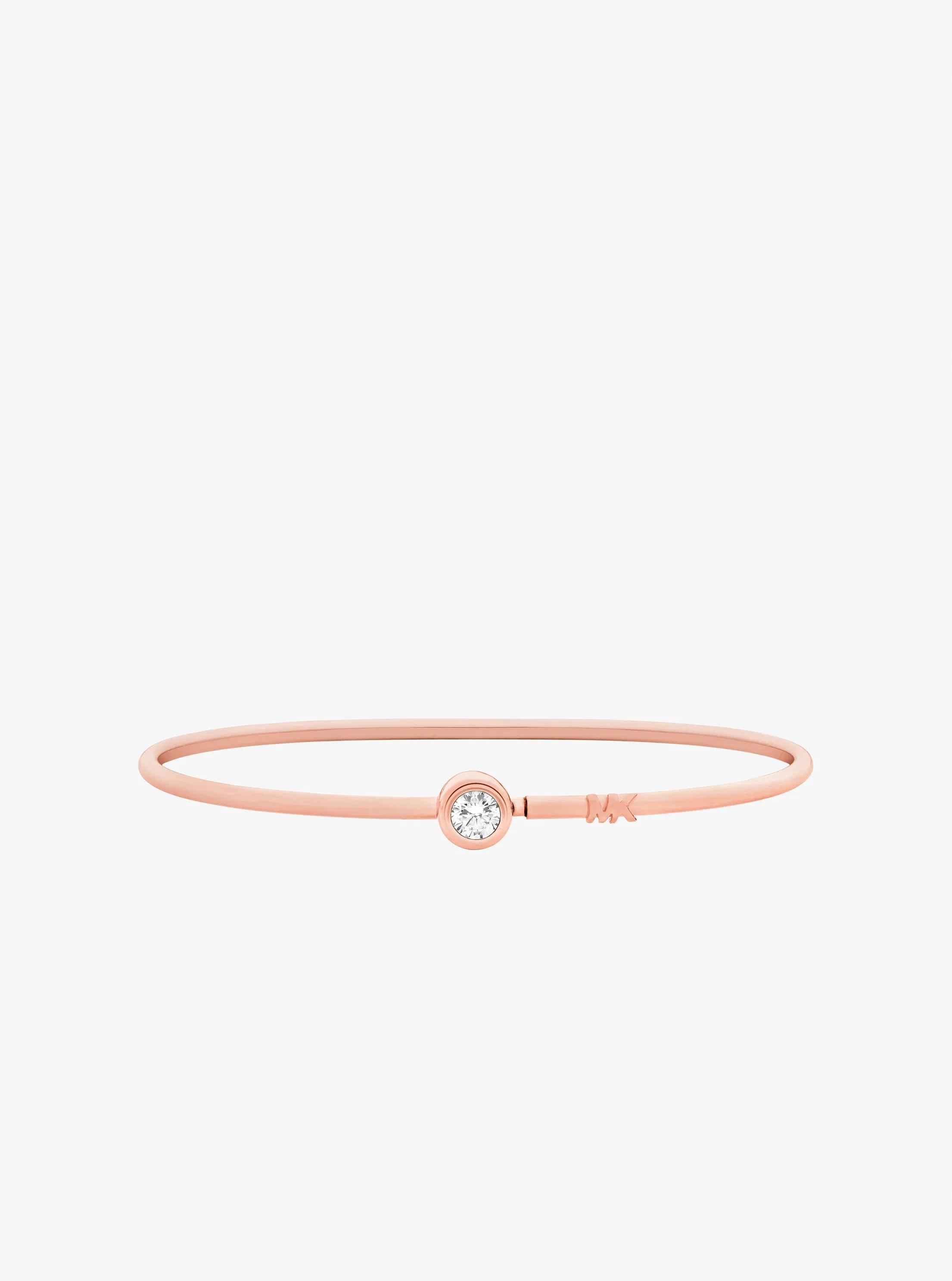 Round Stone Bangle in ROSE GOLD | Michael Kors