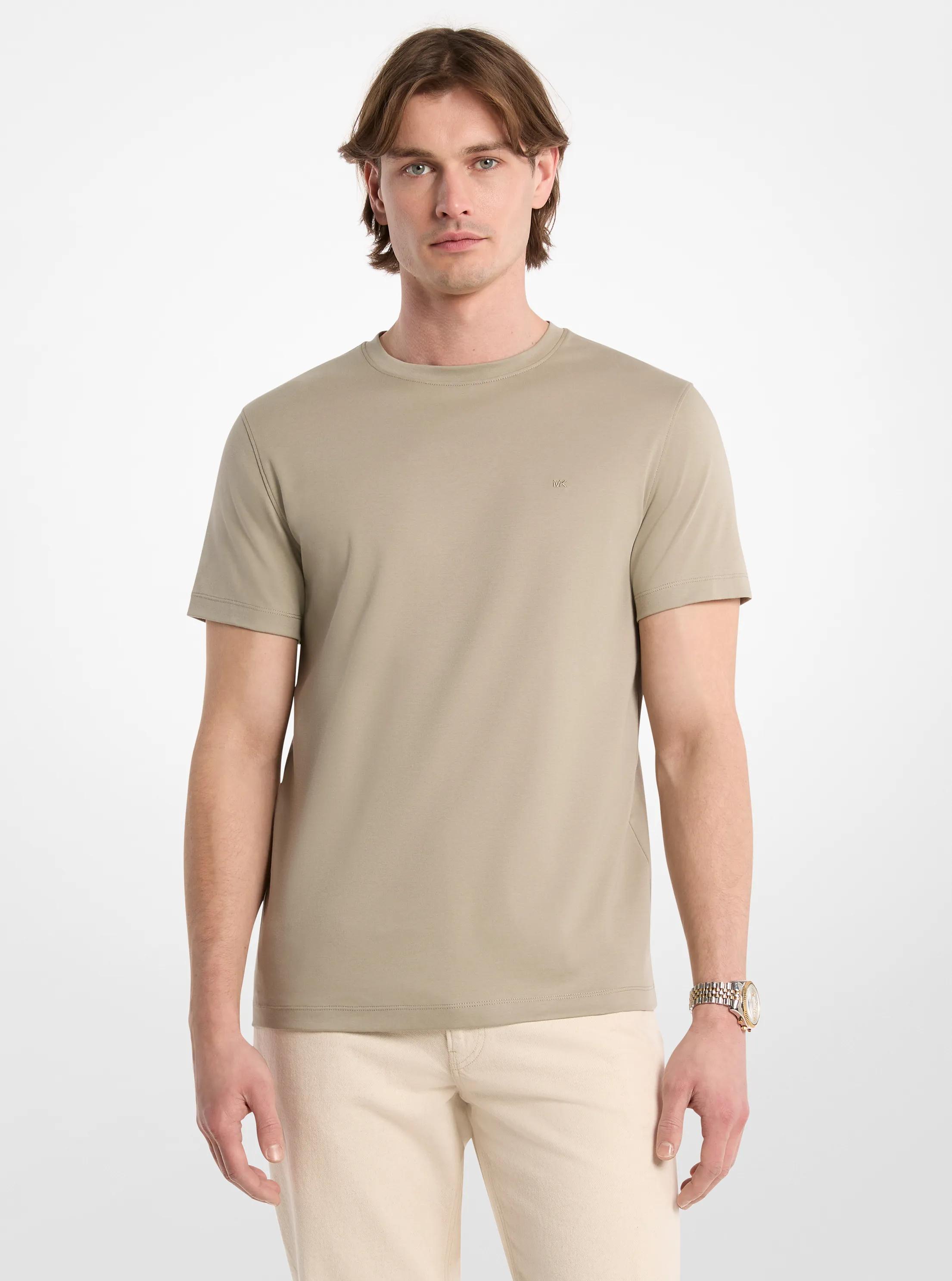 Camiseta de algod&oacute;n in SALVIA GRIS&Aacute;CEO | Michael Kors