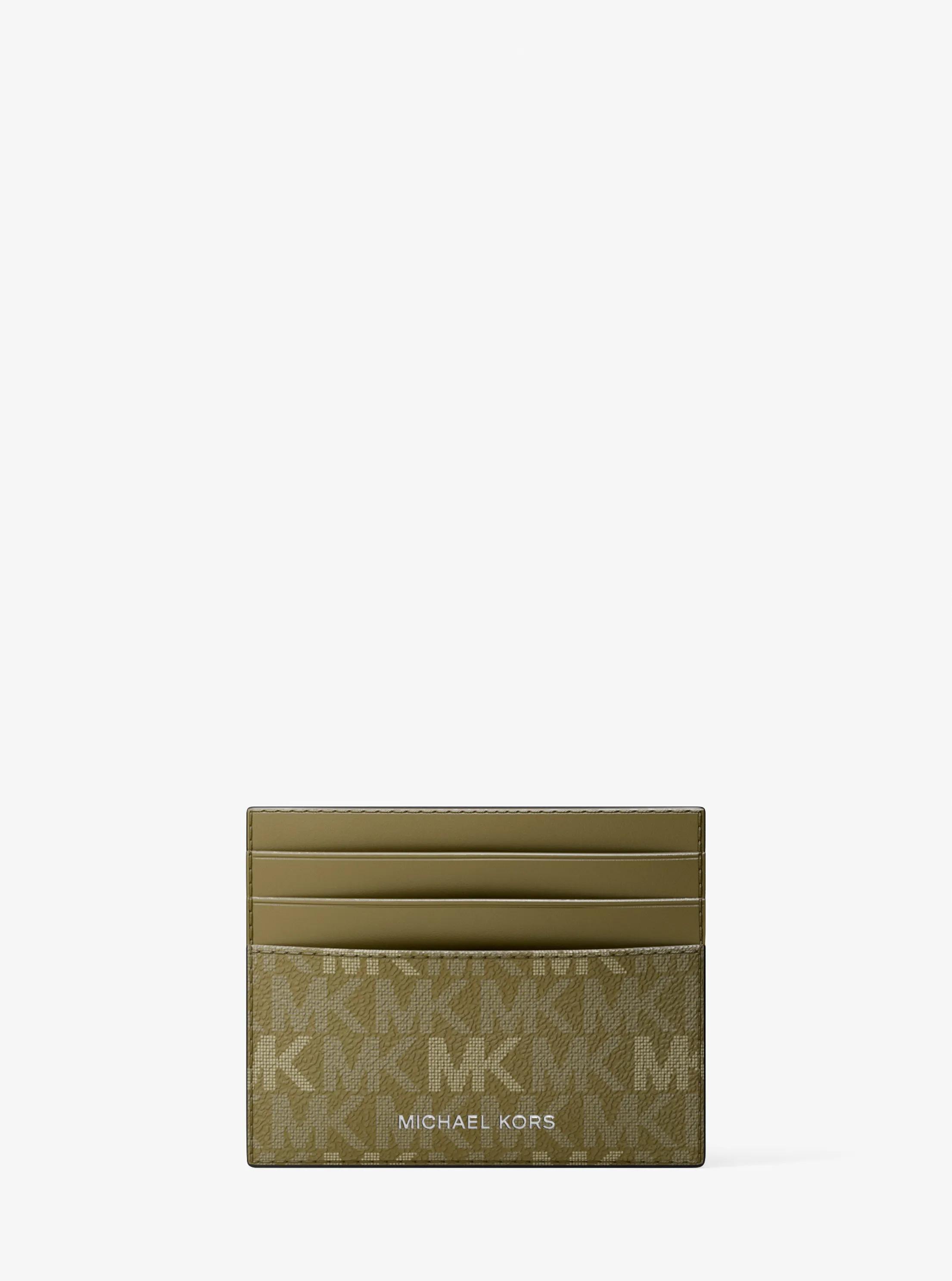 Cooper Signature Logo Card Case in OREGANO | Michael Kors