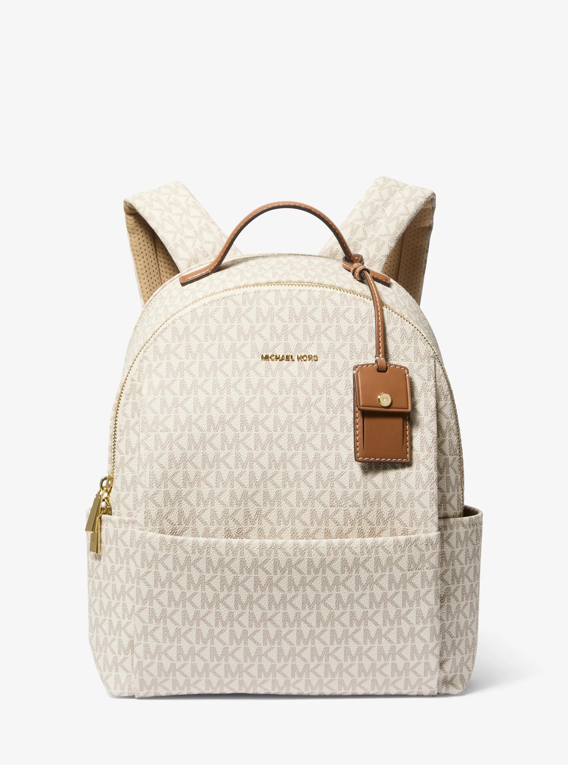 Sac &agrave; dos Sable de taille moyenne &agrave; logo Signature in VANILLE/NOISETTE | Michael Kors