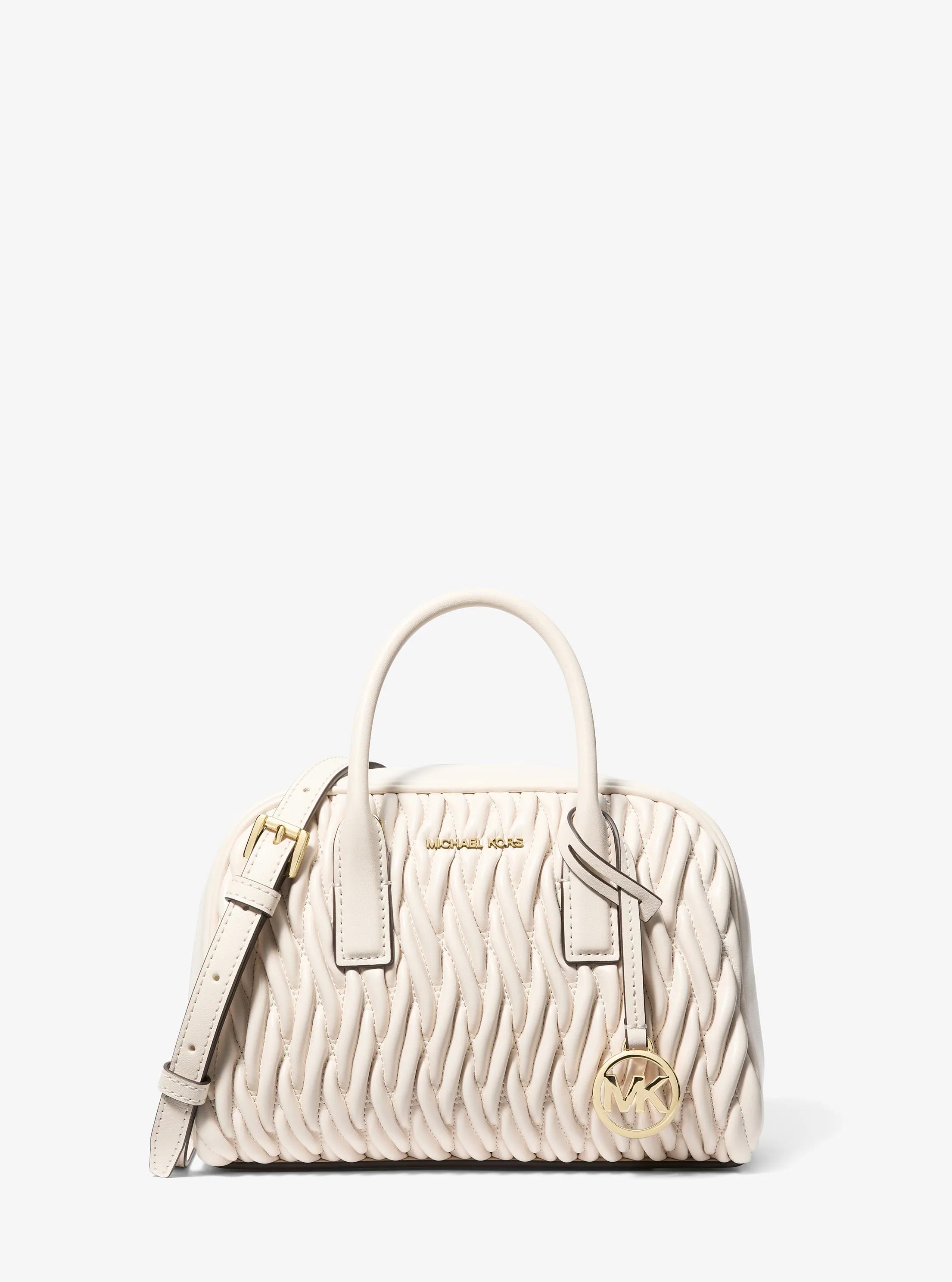 Ashton Small Matelass&eacute; Messenger Bag in LT CREAM | Michael Kors