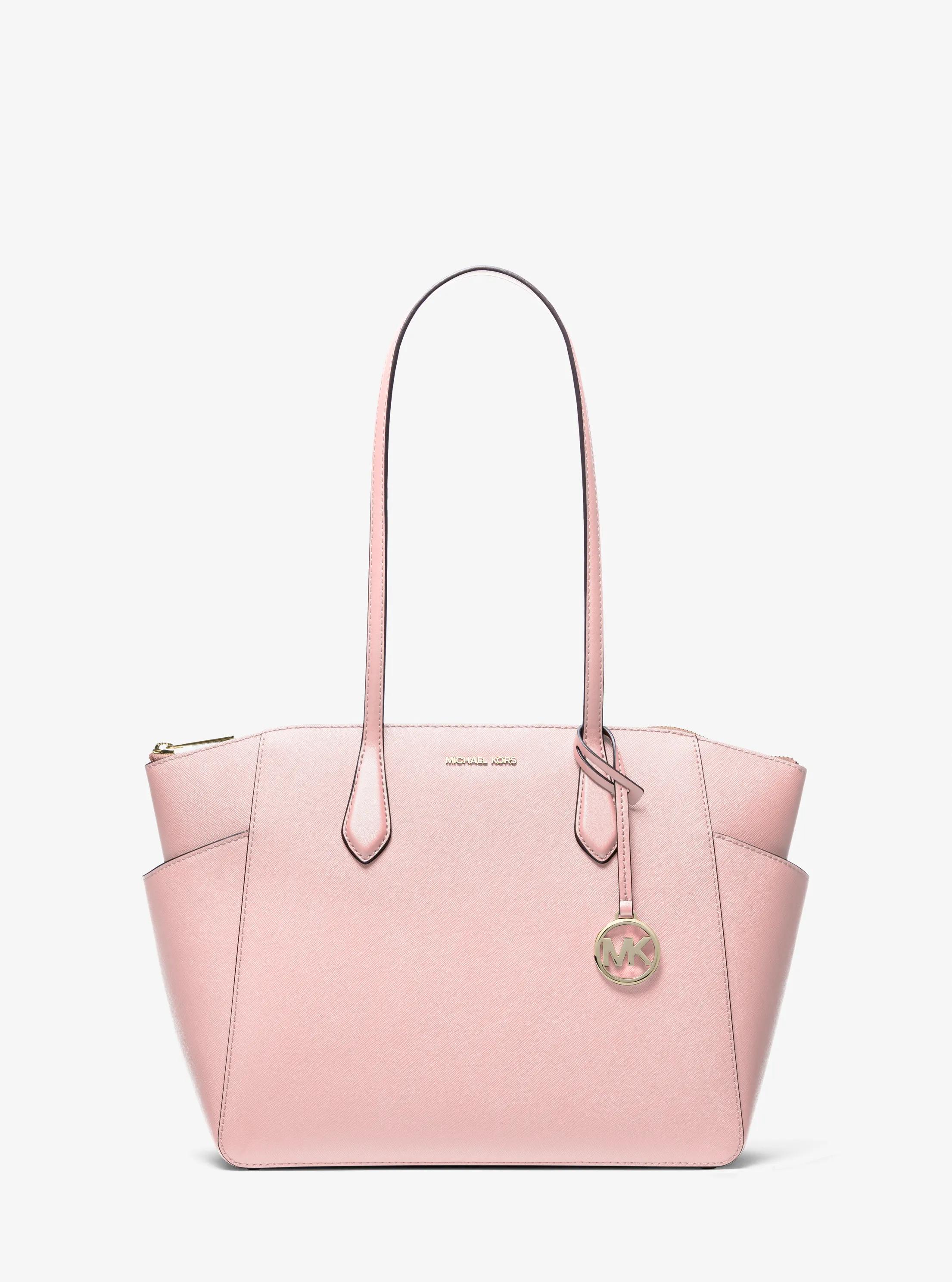 Marilyn Medium Saffiano Leather Tote Bag in POWDER BLUSH | Michael Kors