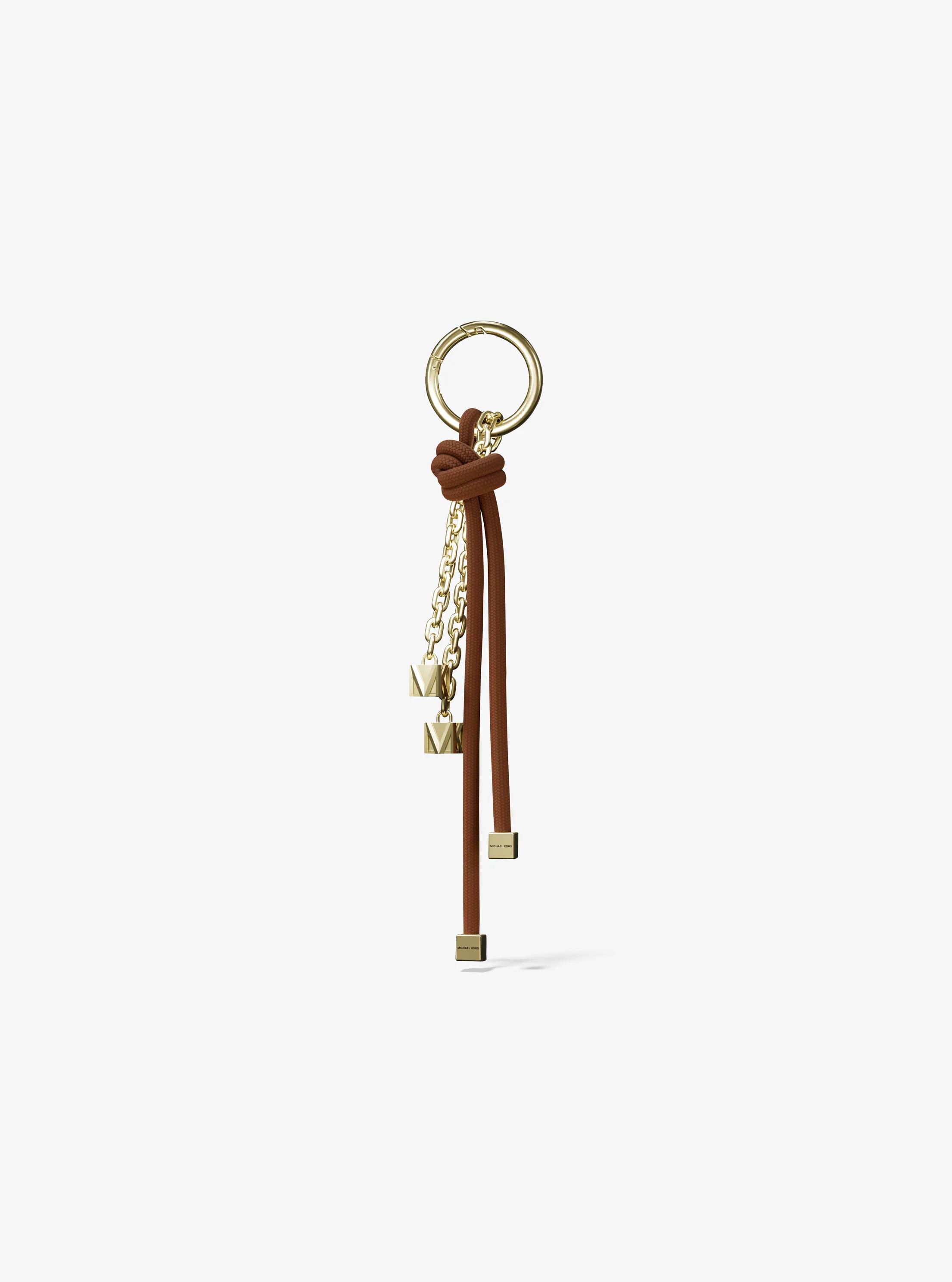 Gold-Tone and Cord Bag Charm in CARAMEL | Michael Kors
