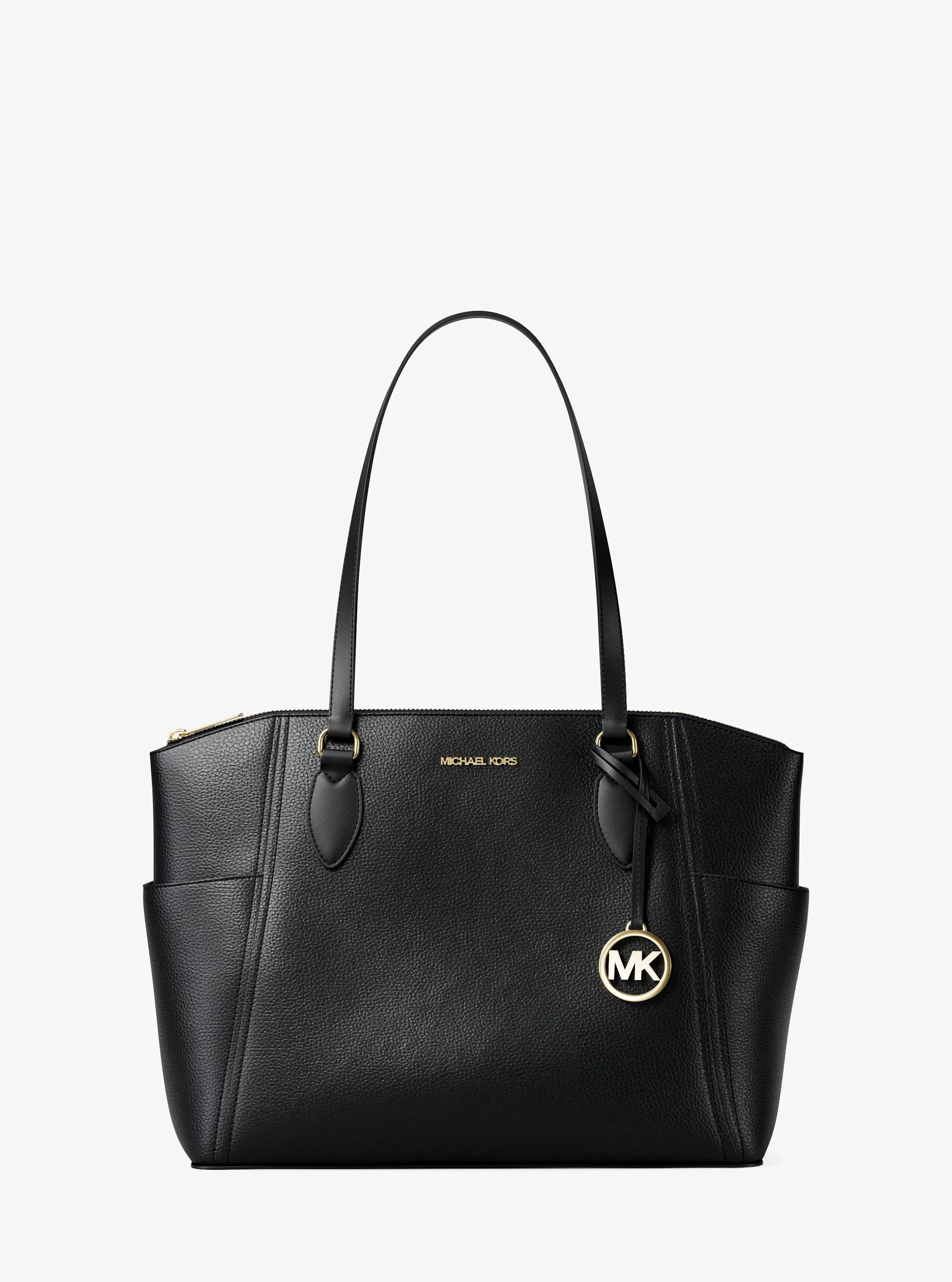 Sienna Medium Tote Bag in BLACK | Michael Kors