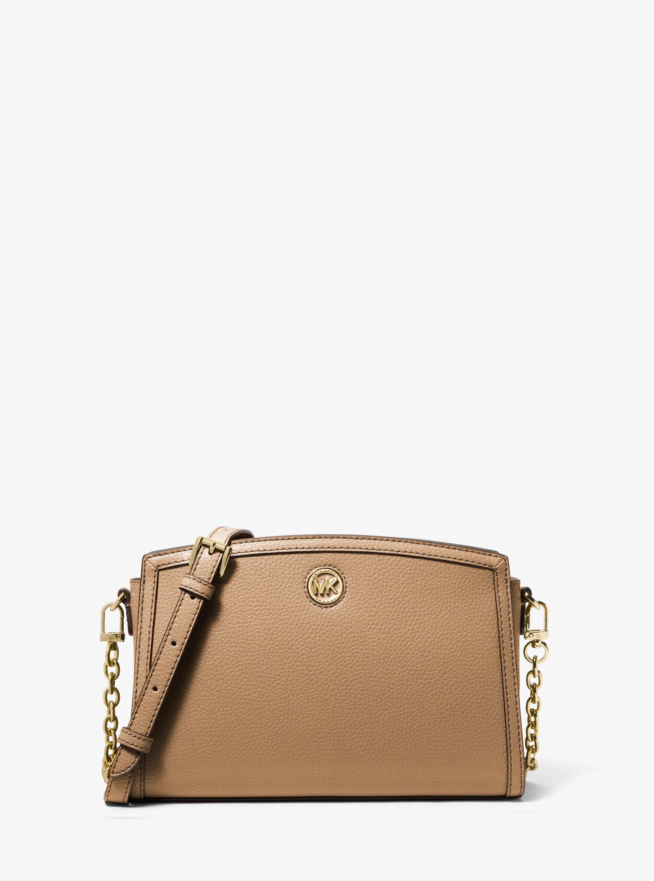 Bandolera Chantal grande de piel granulada