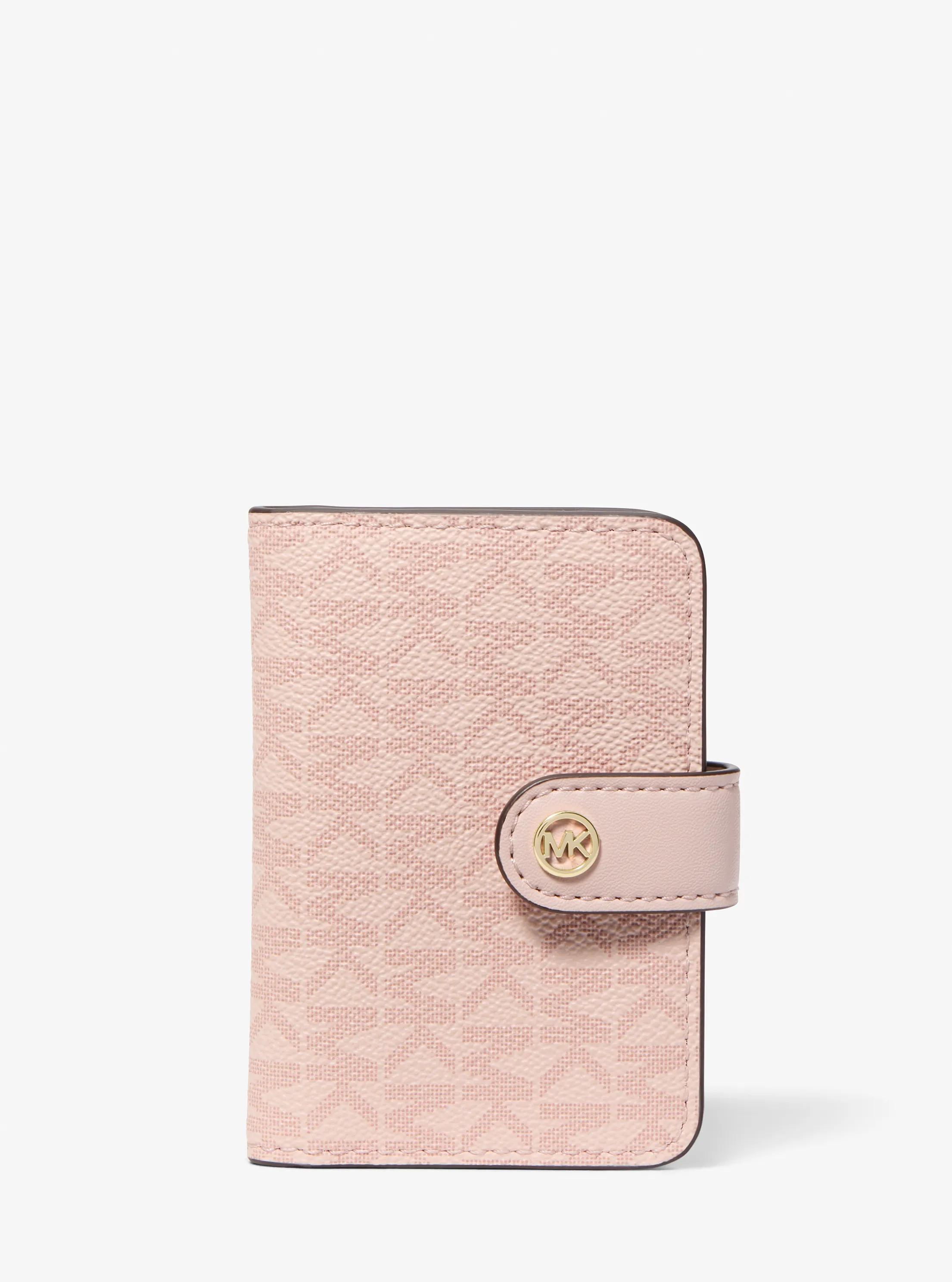 Jet Set Travel Small Signature Logo Billfold Wallet in POWDER BLUSH | Michael Kors