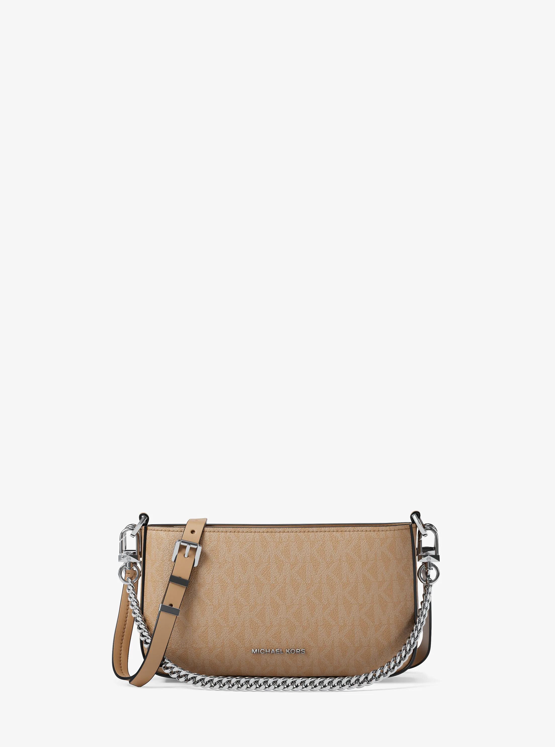 MK Petite pochette Bryant convertible à logo Signature - Marron - Michael Kors