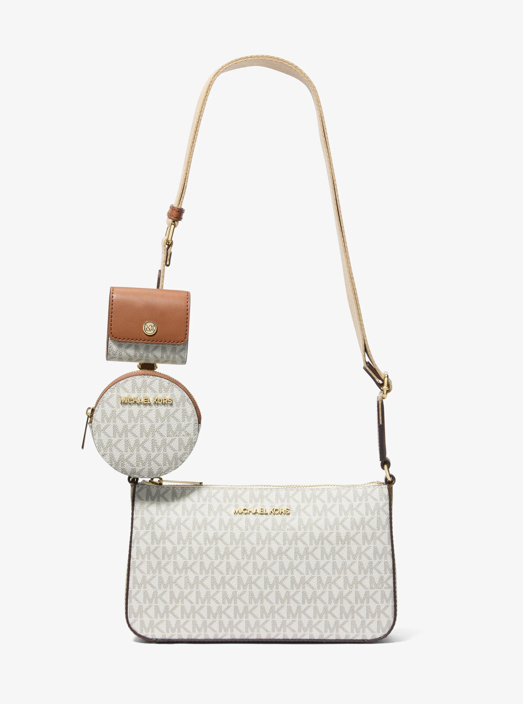 Sac &agrave; bandouli&egrave;re Jet Set &agrave; logo avec &eacute;tui pour AirPods Pro&reg; d'Apple in VANILLE | Michael Kors