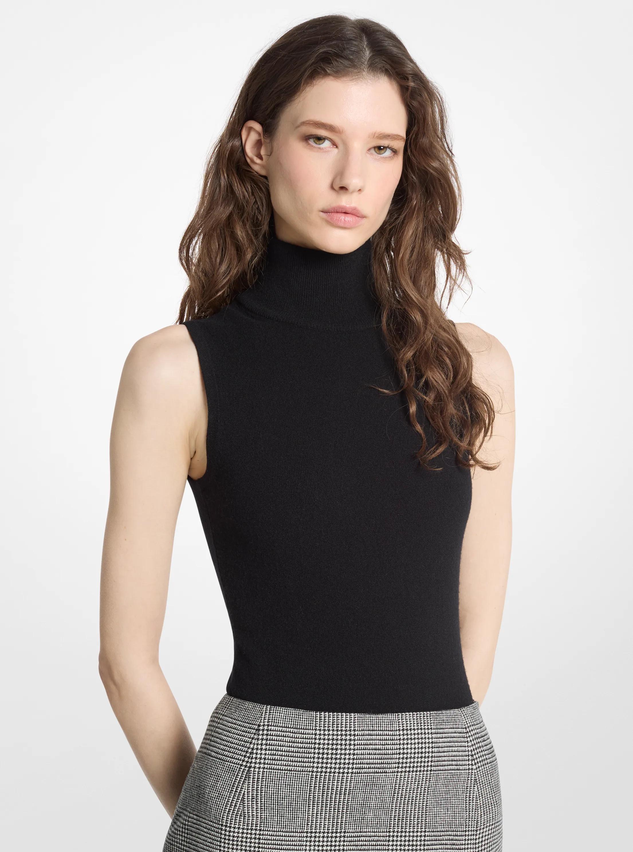 Body de cuello alto en mezcla de cachemira in NEGRO | Michael Kors
