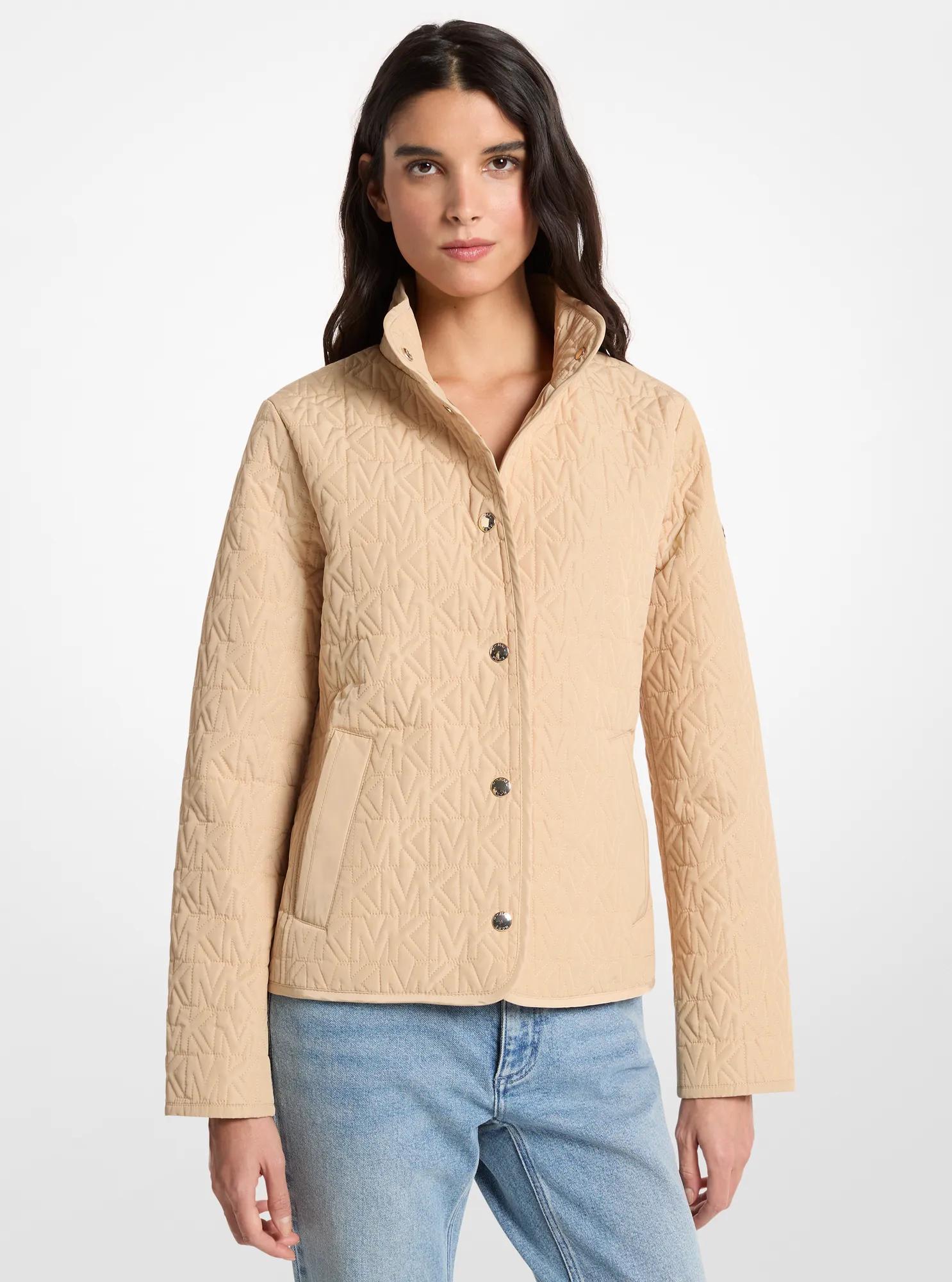 Quilted Logo Jacket in BUFF | Michael Kors