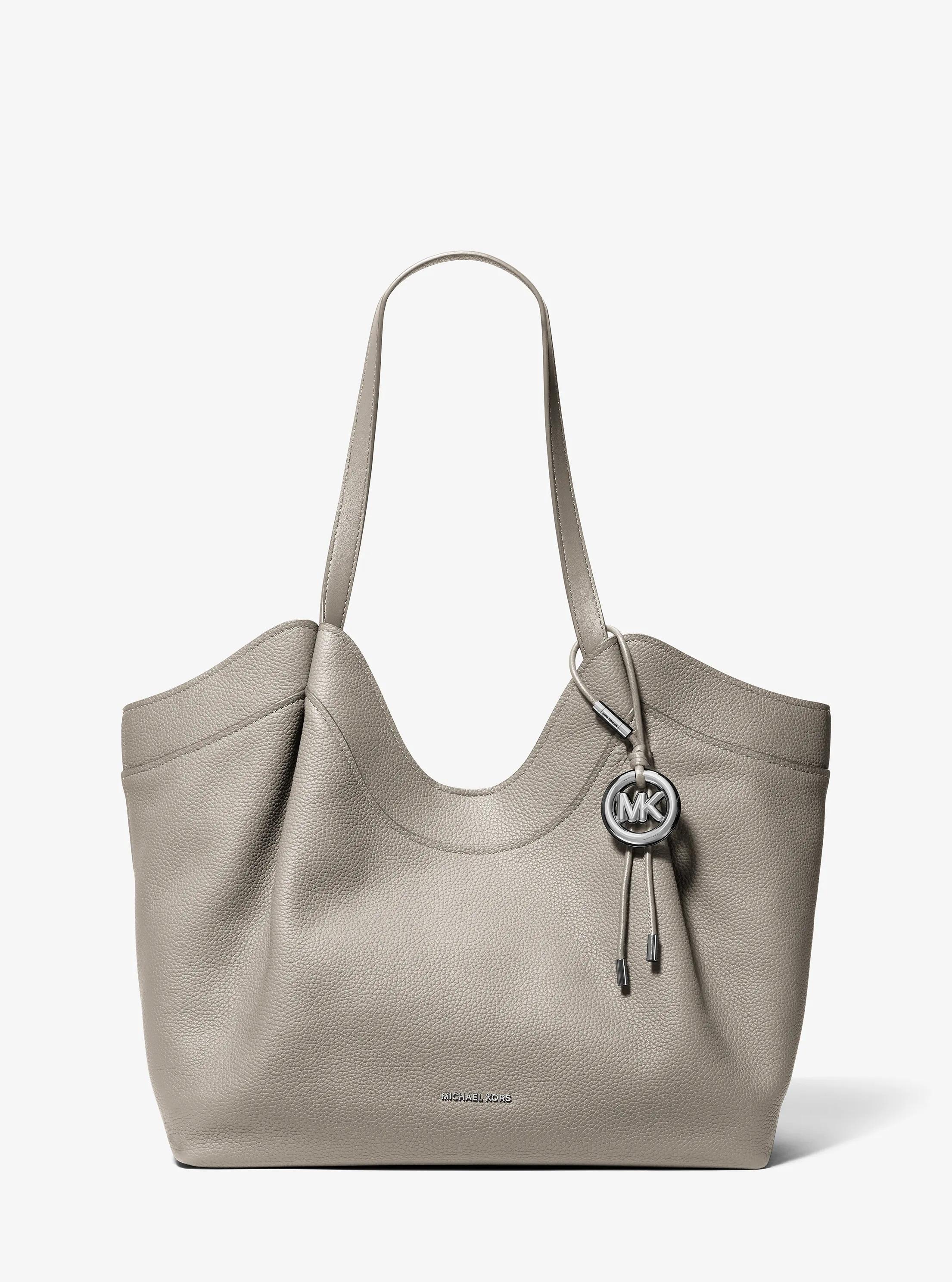 Bolso tote Nolita grande de piel granulada in GRIS PIEDRA | Michael Kors