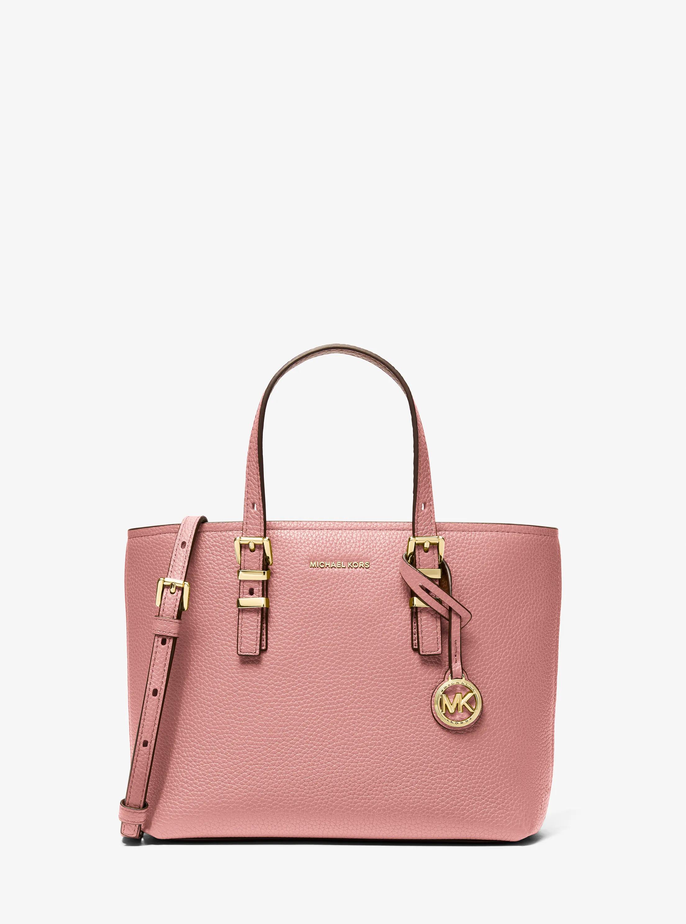 Quinn Small Pebbled Leather Convertible Crossbody Bag in PRIMROSE | Michael Kors