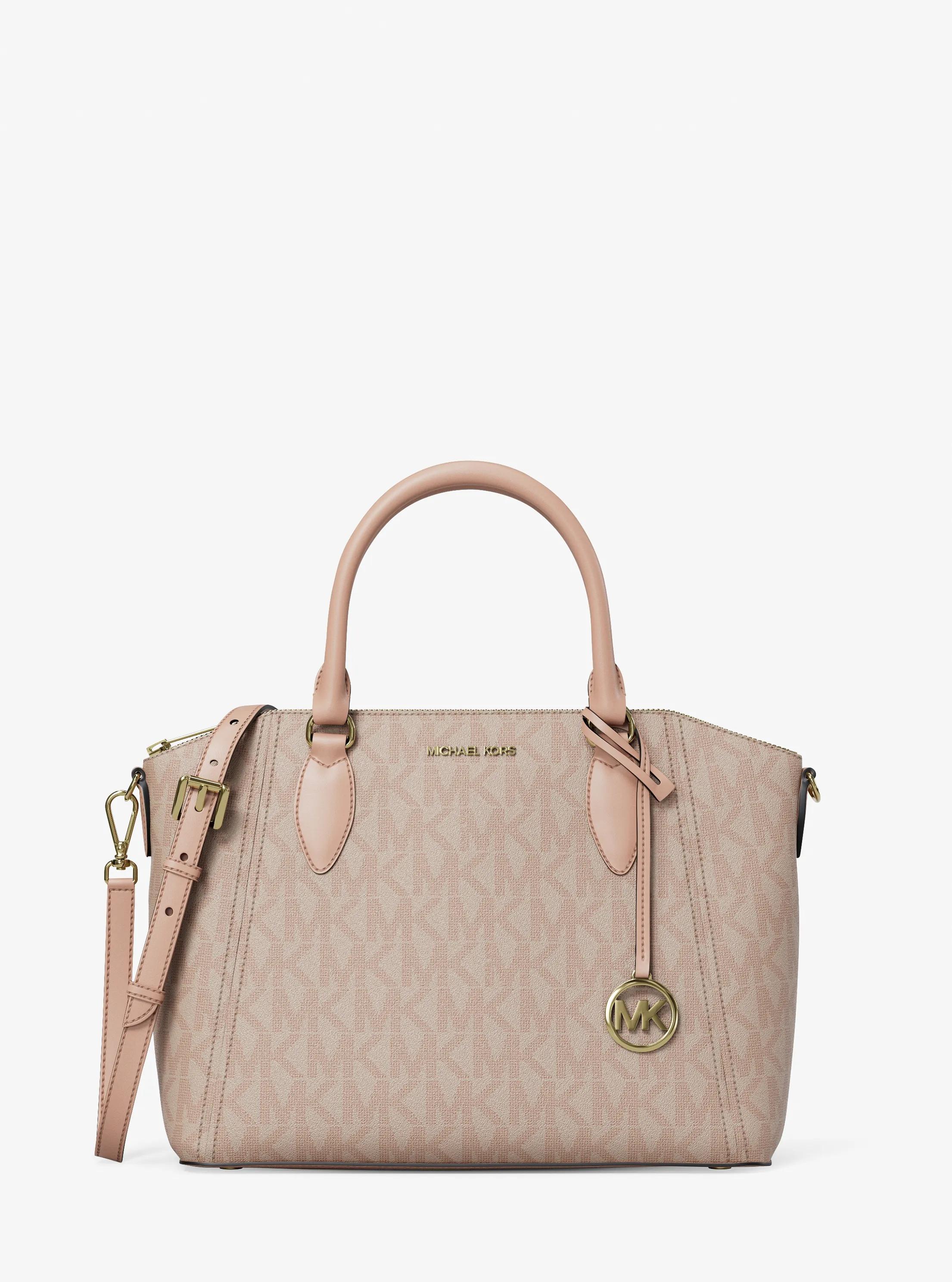 Sienna Medium SIgnature Logo Satchel in BALLET | Michael Kors
