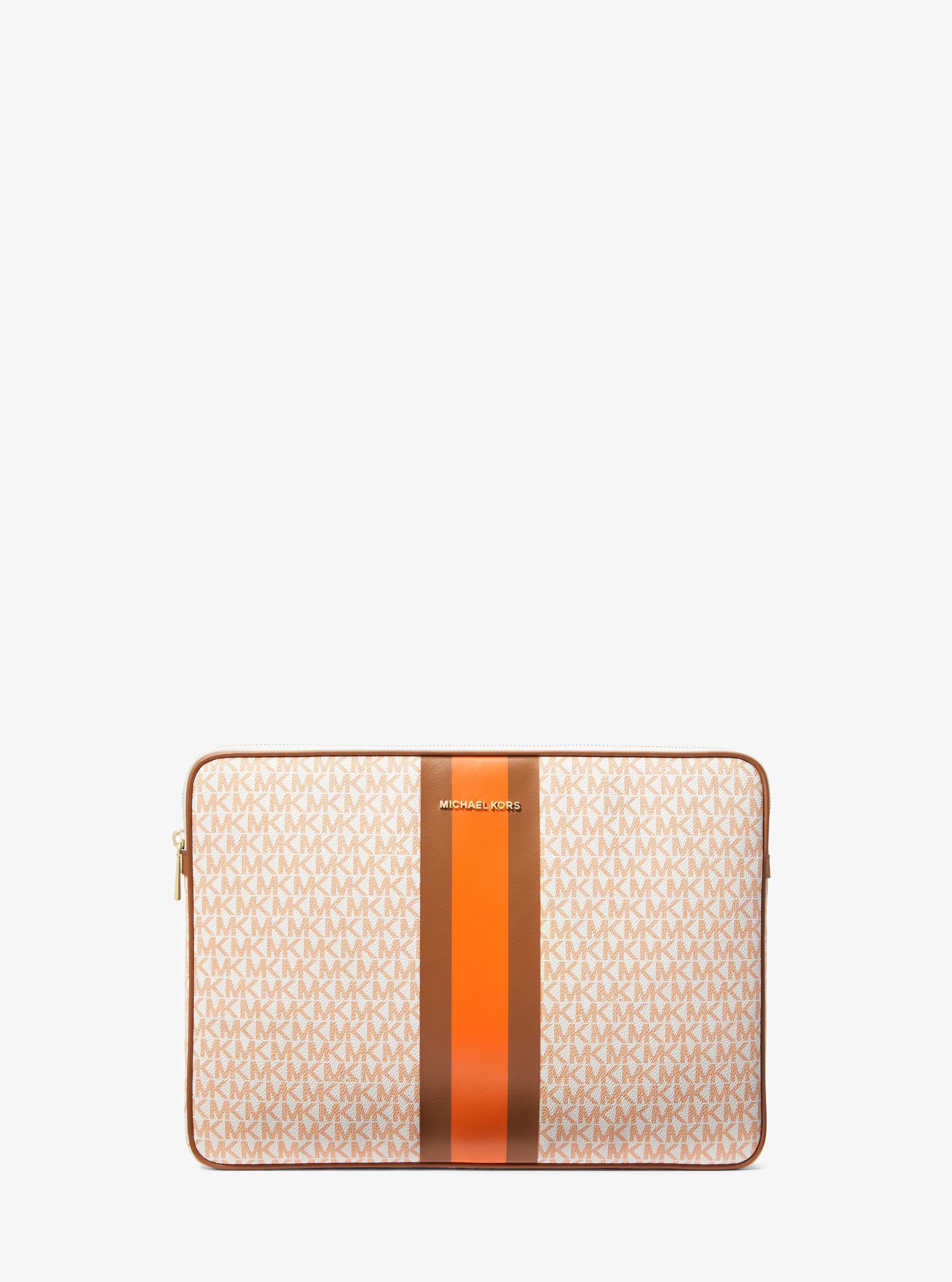 Funda Jet Set con rayas y logotipo para port&aacute;til de 13 pulgadas