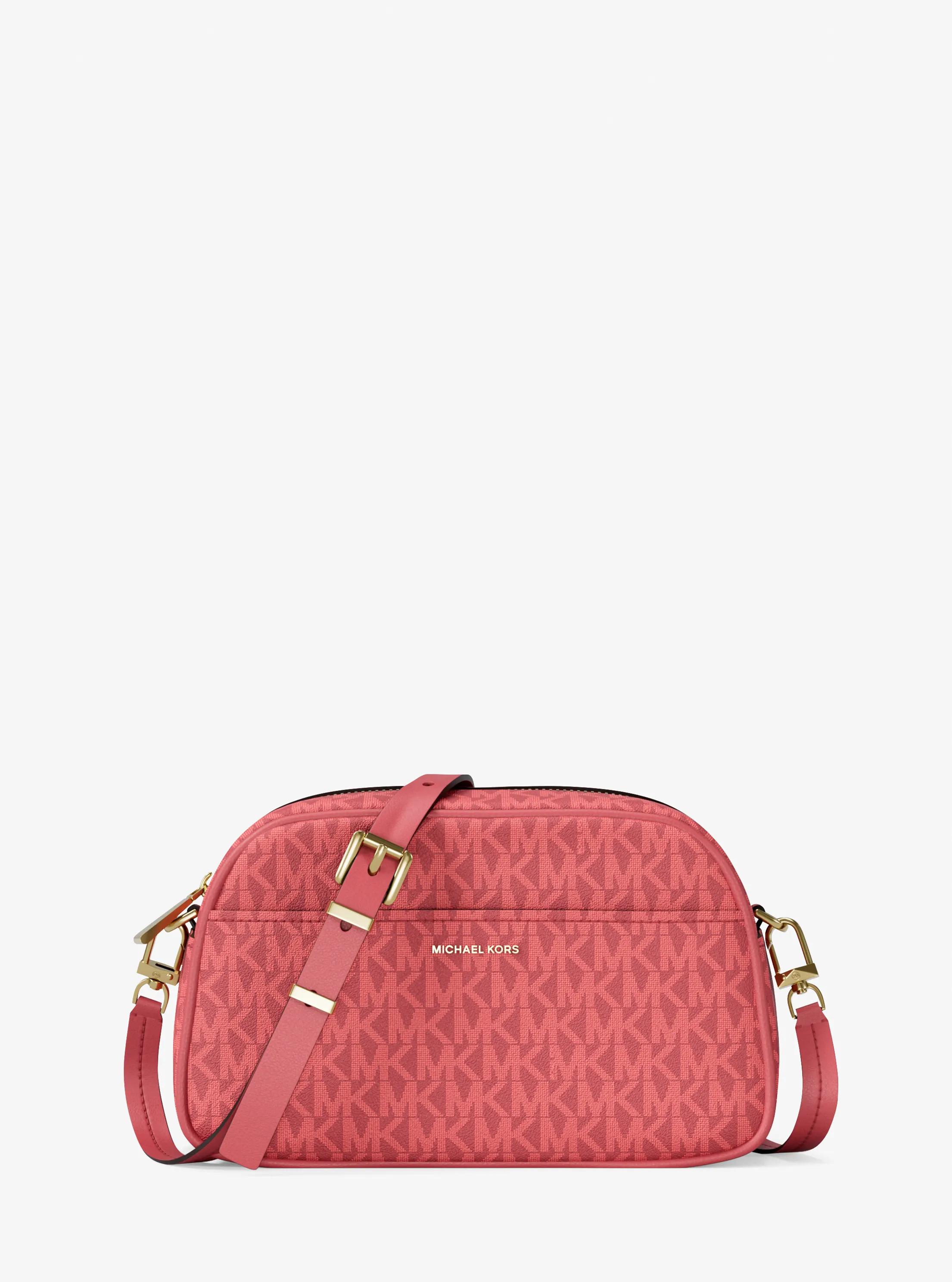 Jet Set Small Signature Logo Camera Crossbody Bag in LT BRY SBT | Michael Kors