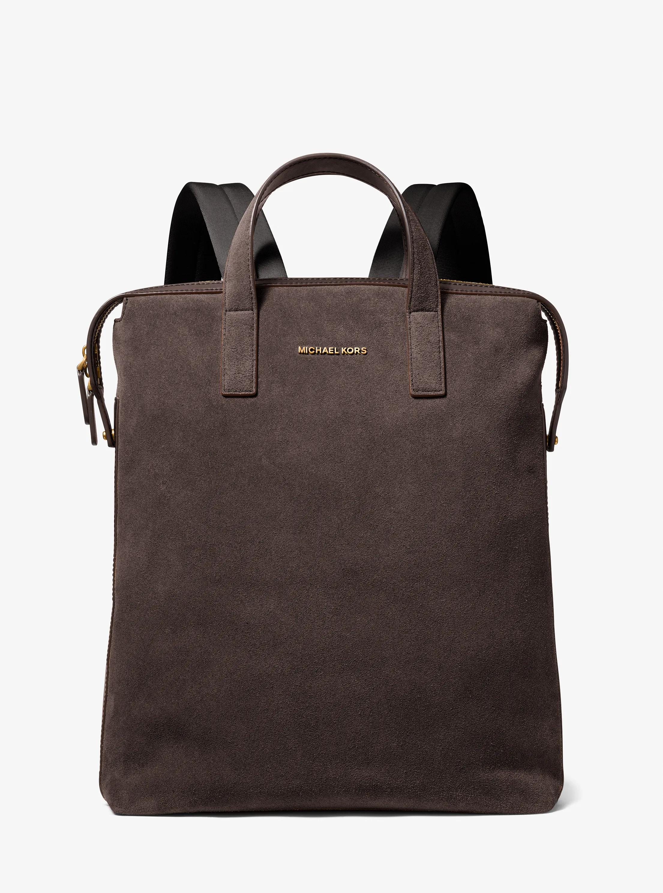 Nicholas Suede Tote Bag in CHOCOLATE | Michael Kors