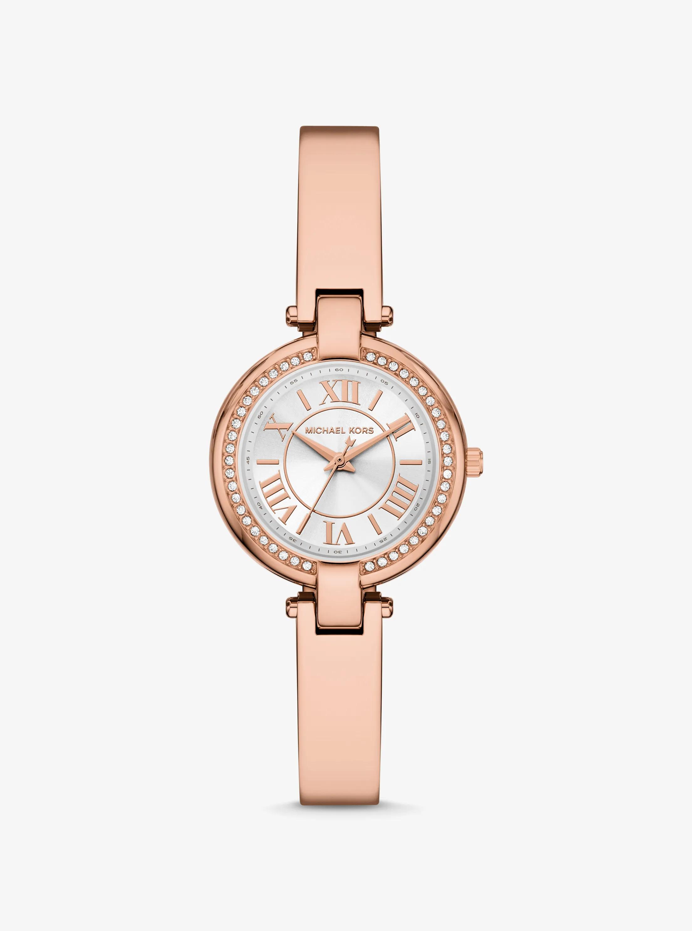 Mini Laney Rose Gold-Tone Bangle Watch in ROSE GOLD | Michael Kors