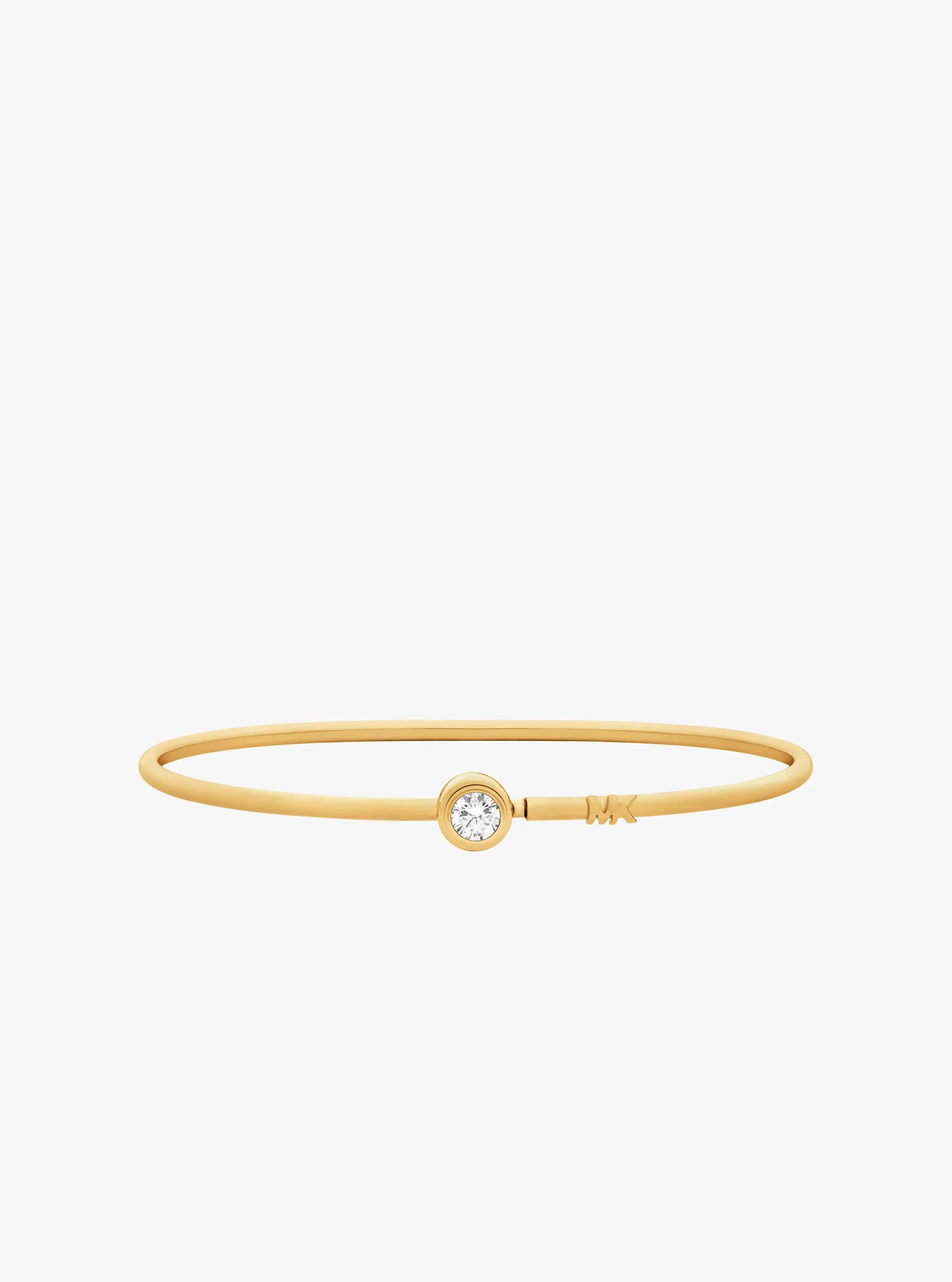 Round Stone Bangle in GOLD | Michael Kors