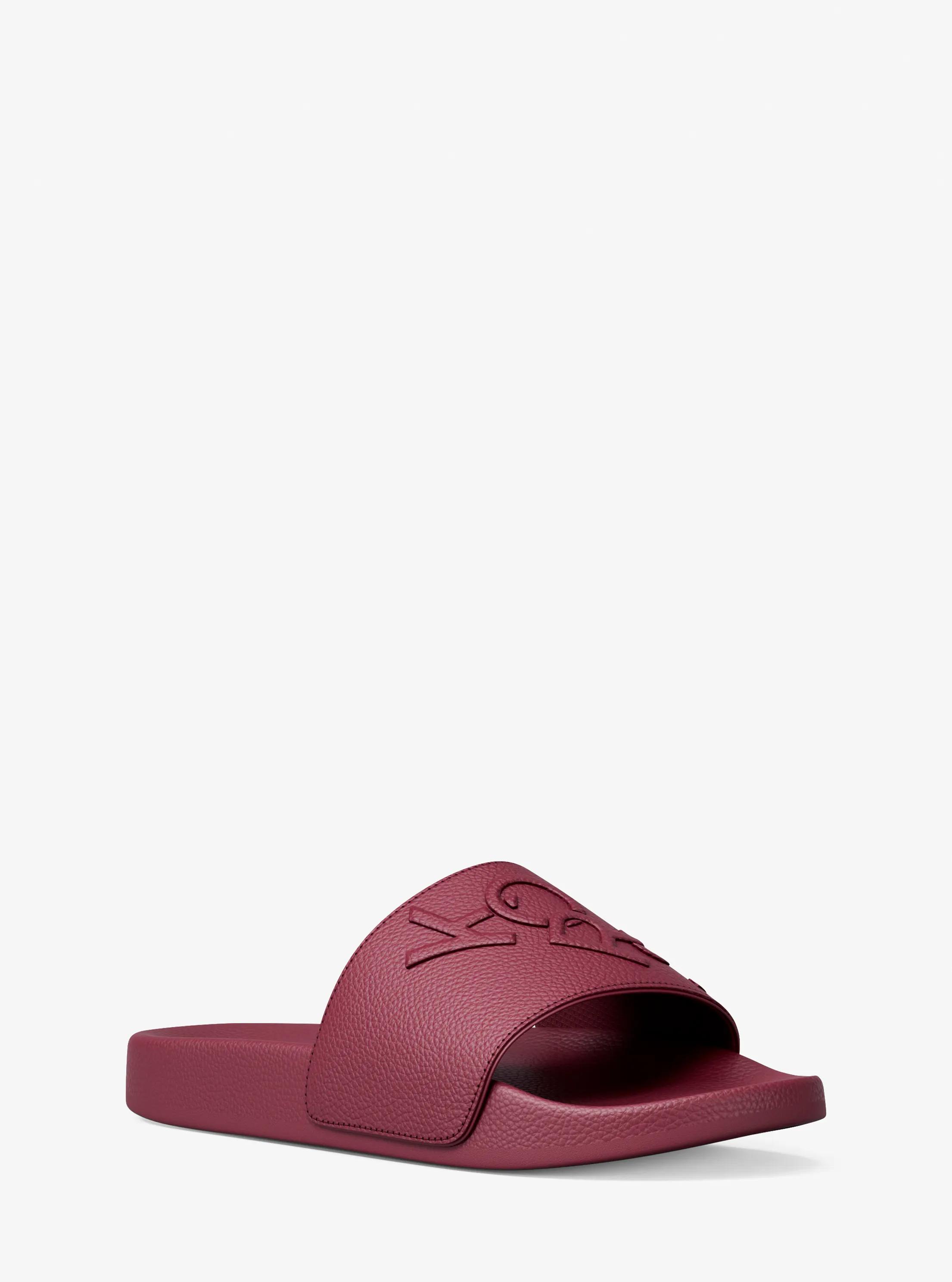 Dawson KORS Slide Sandal in MAROON | Michael Kors