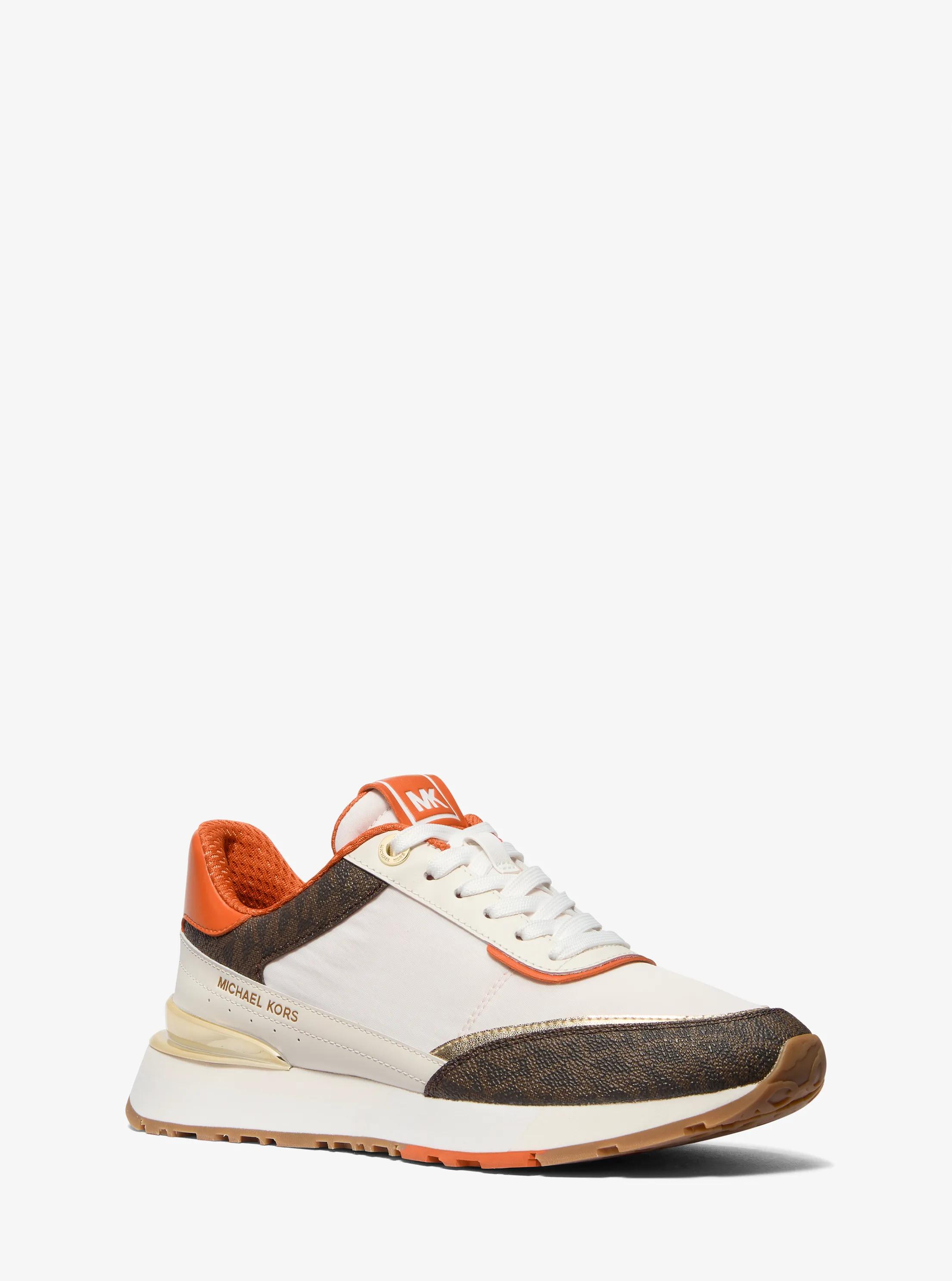Nova Mixed-Media Trainer in ORANGE PUNCH | Michael Kors