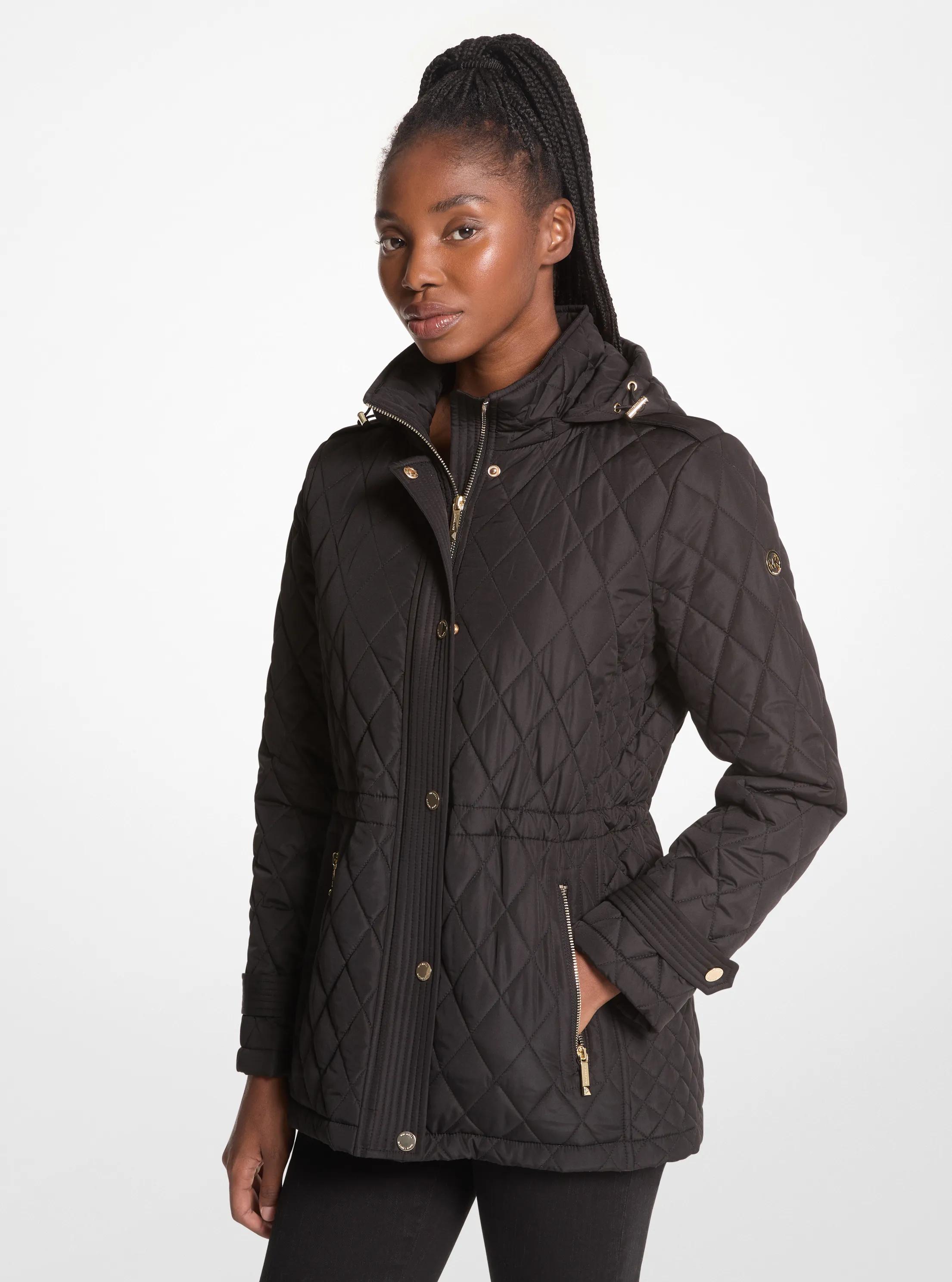 Quilted Hooded Jacket in BLACK | Michael Kors