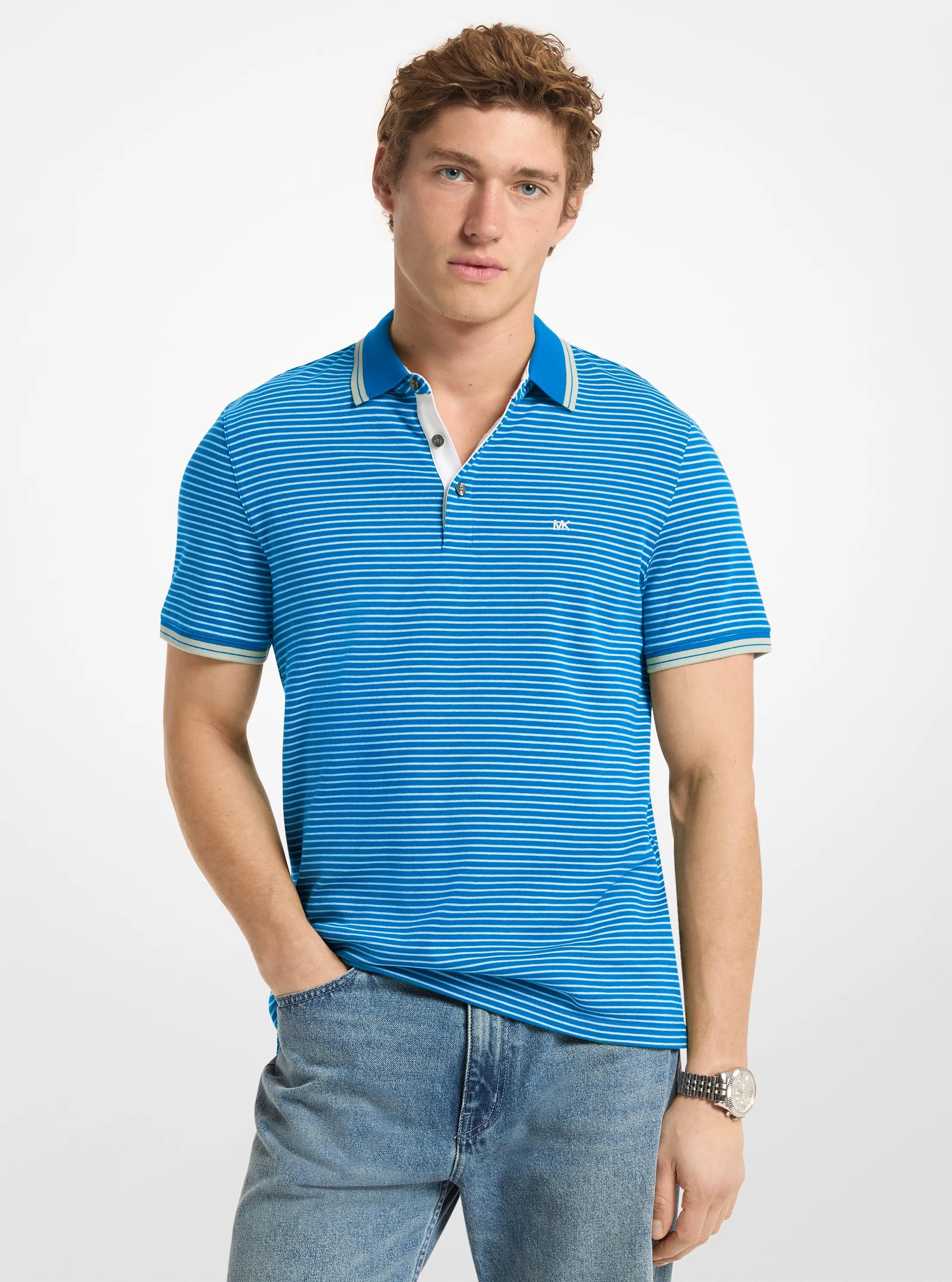 Polo Greenwich in cotone a righe in [3768] | Michael Kors