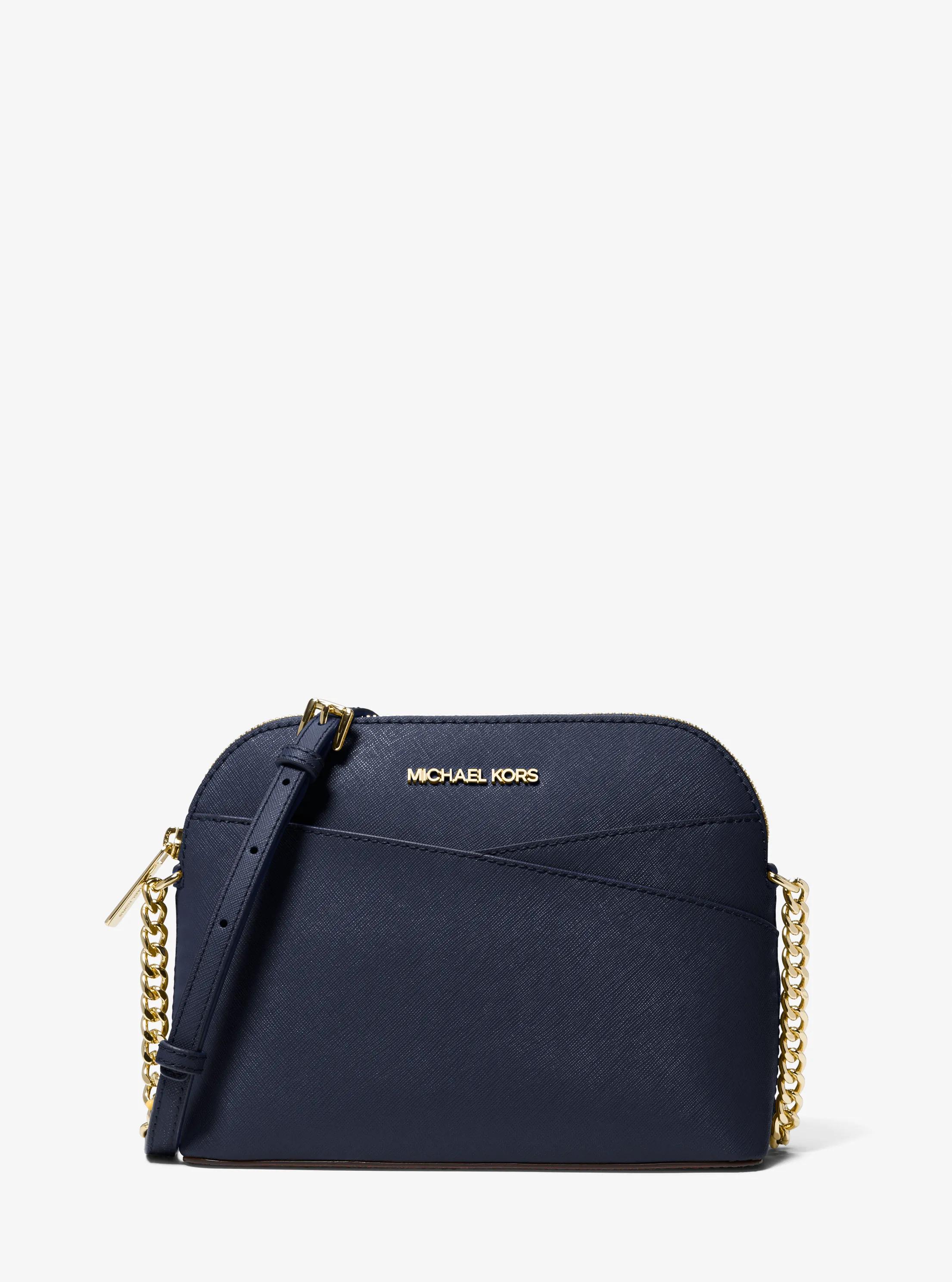 Borsa a tracolla Jet&nbsp;Set&nbsp;Travel bombata media in NAVY | Michael Kors