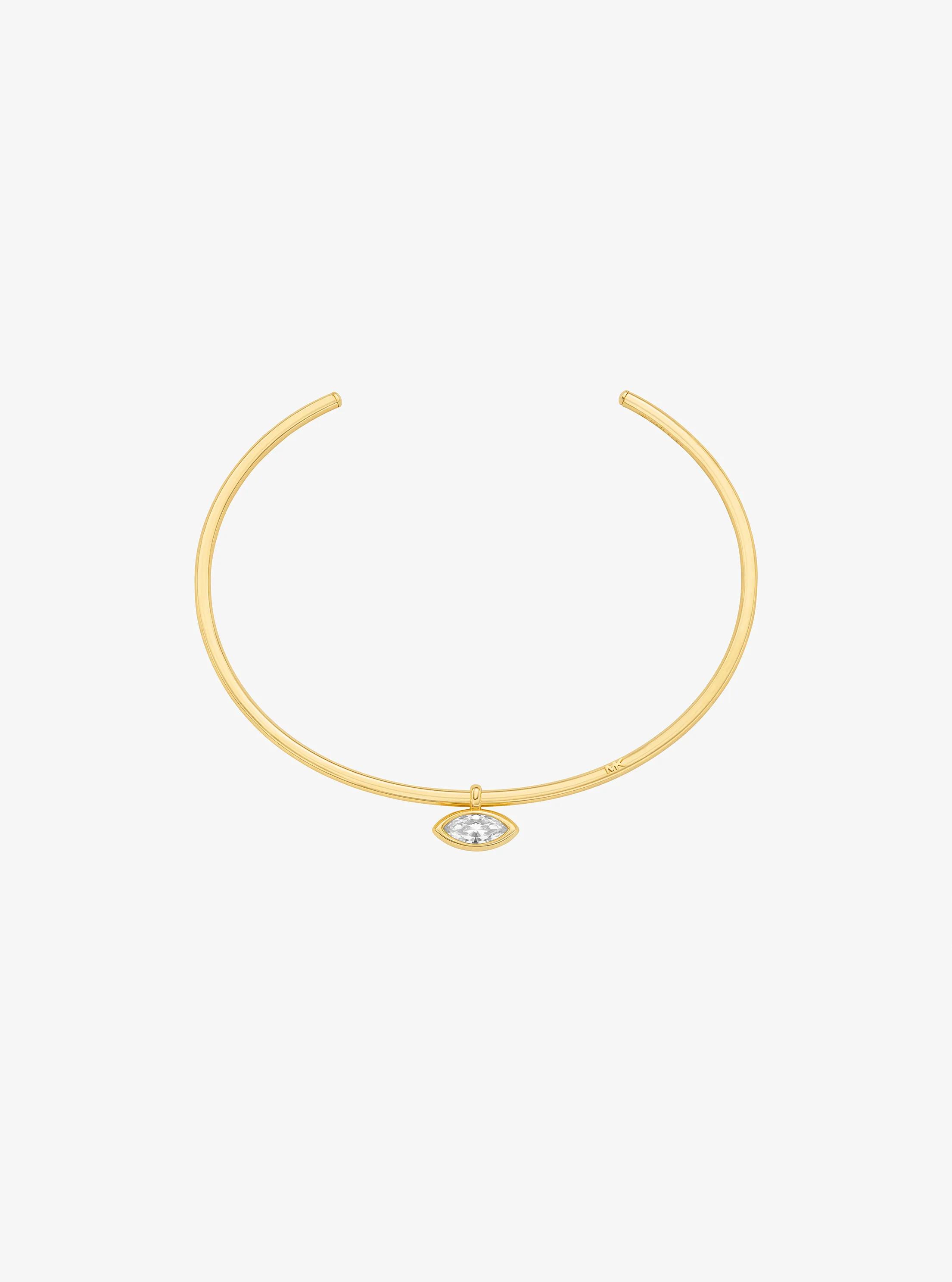 MK Collier ras-du-cou à zircone cubique taille marquise - Or - Michael Kors