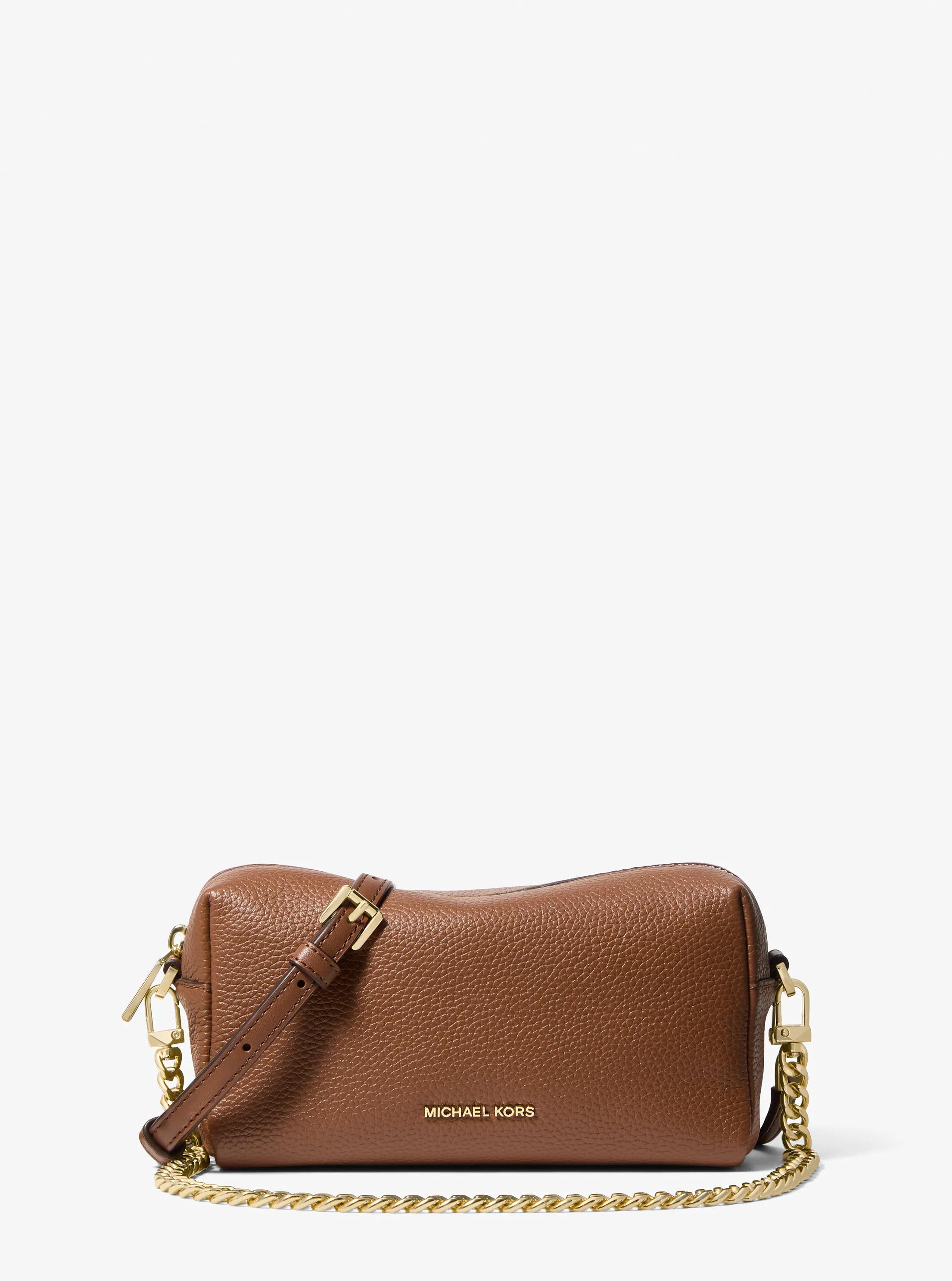 MK Petit sac à bandoulière Bryant en cuir grainé - Marron - Michael Kors
